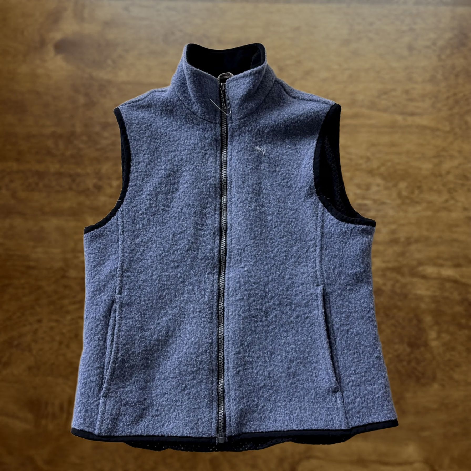 Vintage Woolrich Vest Womens Small Blue Deep Opal Wool Fleece Zip Front Lined Outdoor Size S / US 4 / IT 40 - 1 Thumbnail