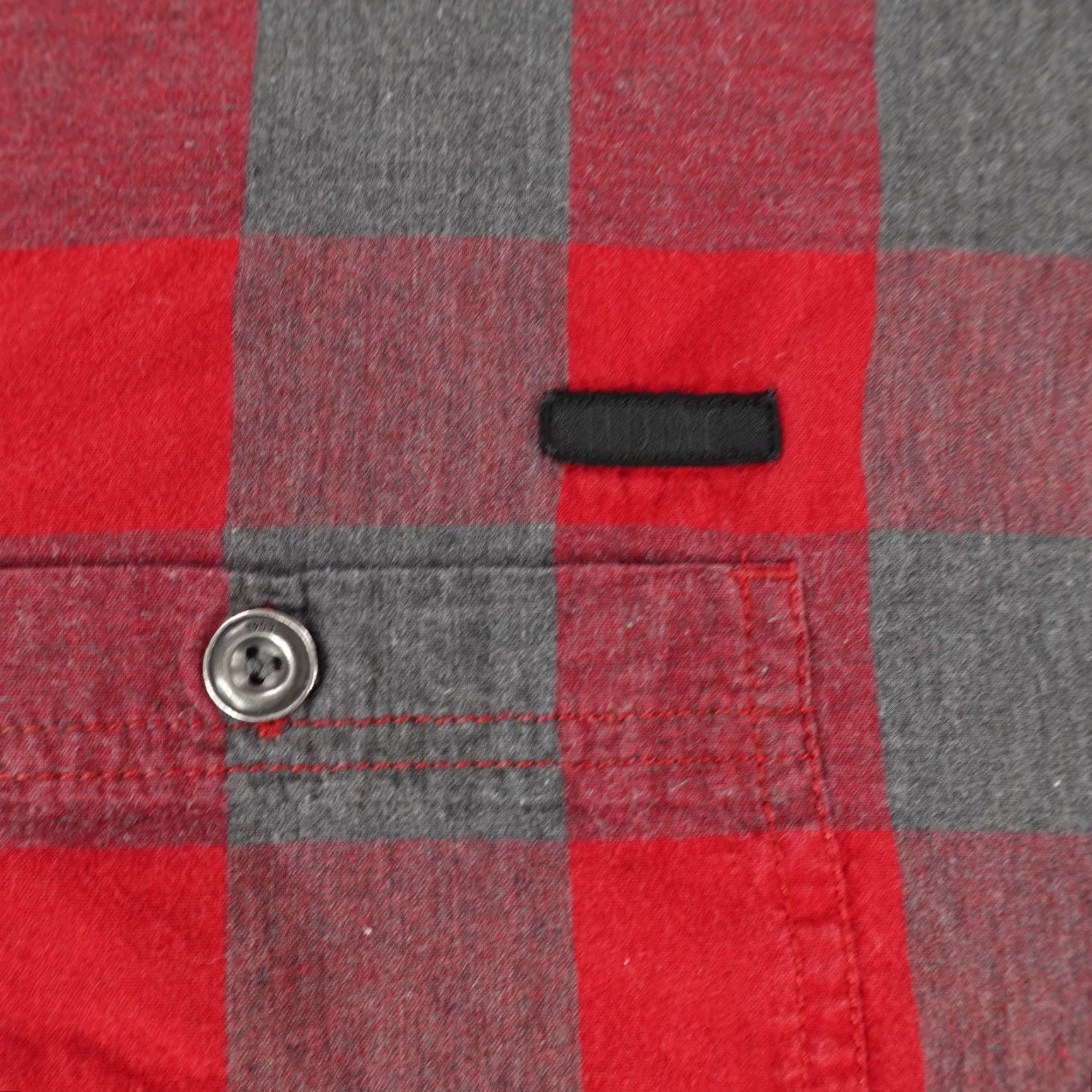 Harley Davidson VINTAGE Harley Davidson Shirt Men 3XL Flannel Plaid Short Sleeve Casual Biker Gray Red Size US XXL / EU 58 / 5 - 3 Thumbnail