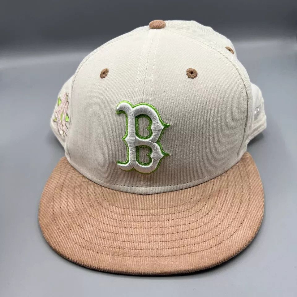 New Era Boston Red Sox Hat Men 7 3/4 59Fifty New Era Fitted Cap New Size ONE SIZE - 2 Thumbnail
