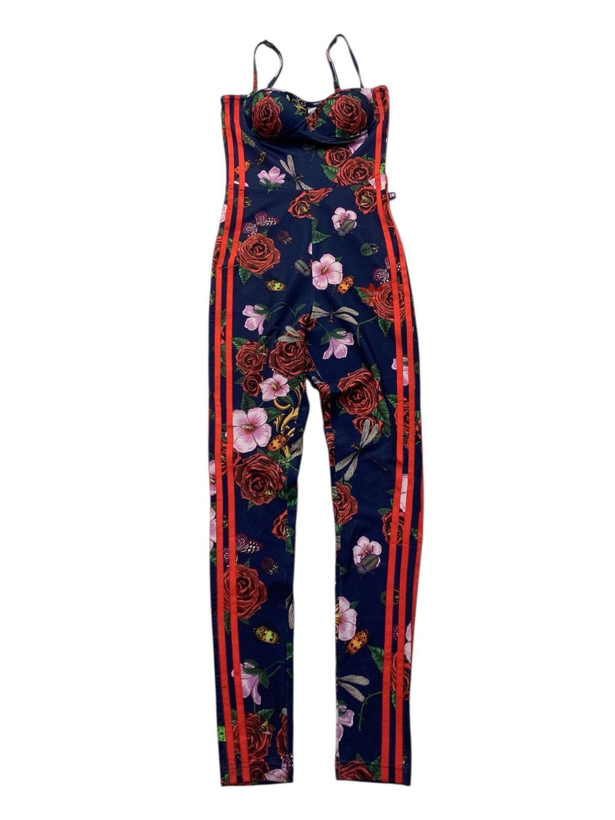 Adidas 🐍 Adidas x Rita ora Rare Floral Jumpsuit - 2014 Size S / US 4 / IT 40 - 2 Thumbnail