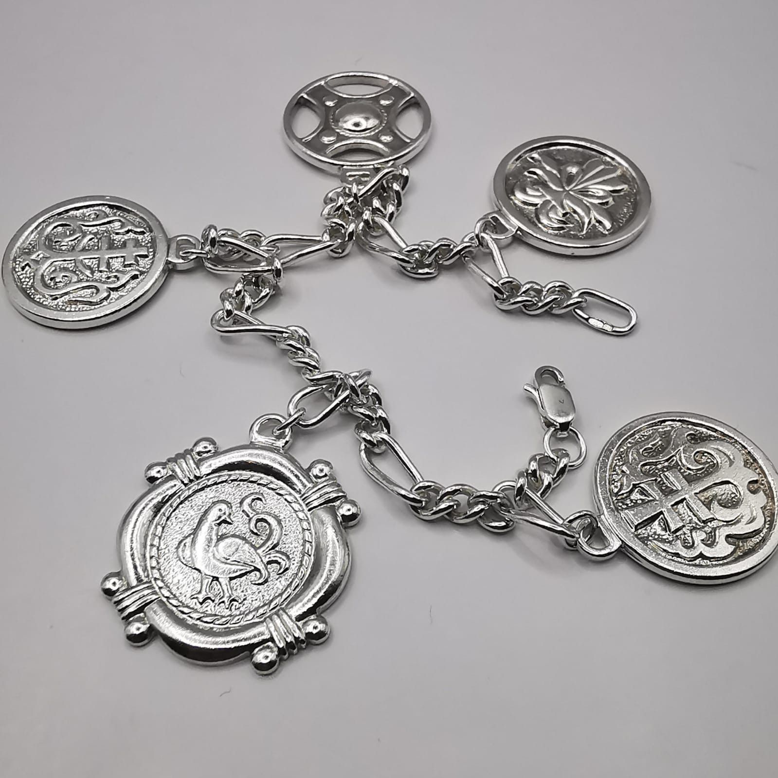 Sterling Silver Vintage Bracelet Jewelry,925 Sterling Silver 33,14g Size ONE SIZE - 2 Thumbnail