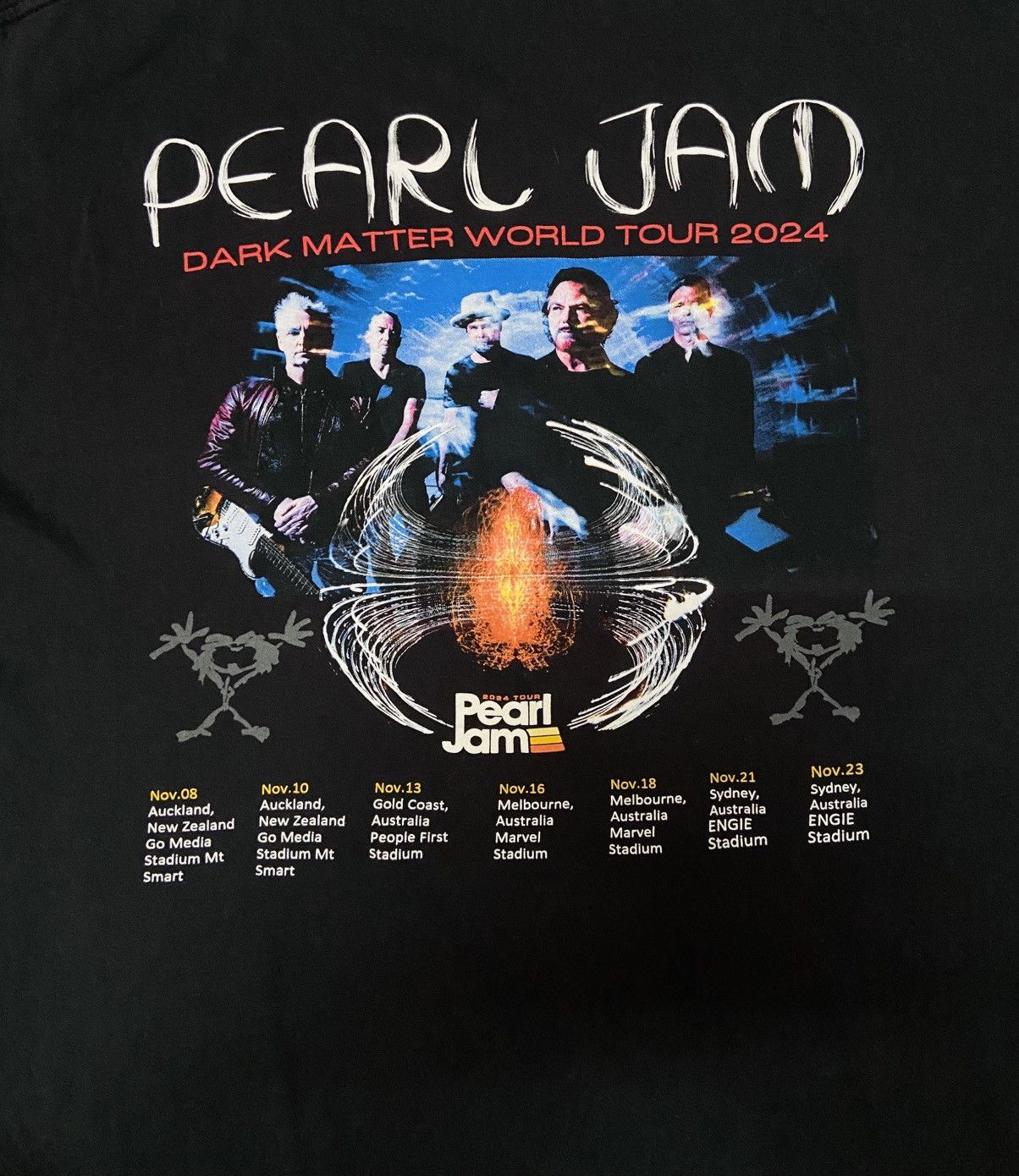 Band Tees PEARL JAM DARK MATTERS WORLD TOUR 24 Size US L / EU 52-54 / 3 - 13 Thumbnail