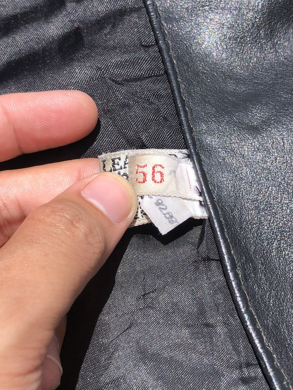 Leather 70~80s French Air Force type Leather Jacket Size US L / EU 52-54 / 3 - 8 Thumbnail