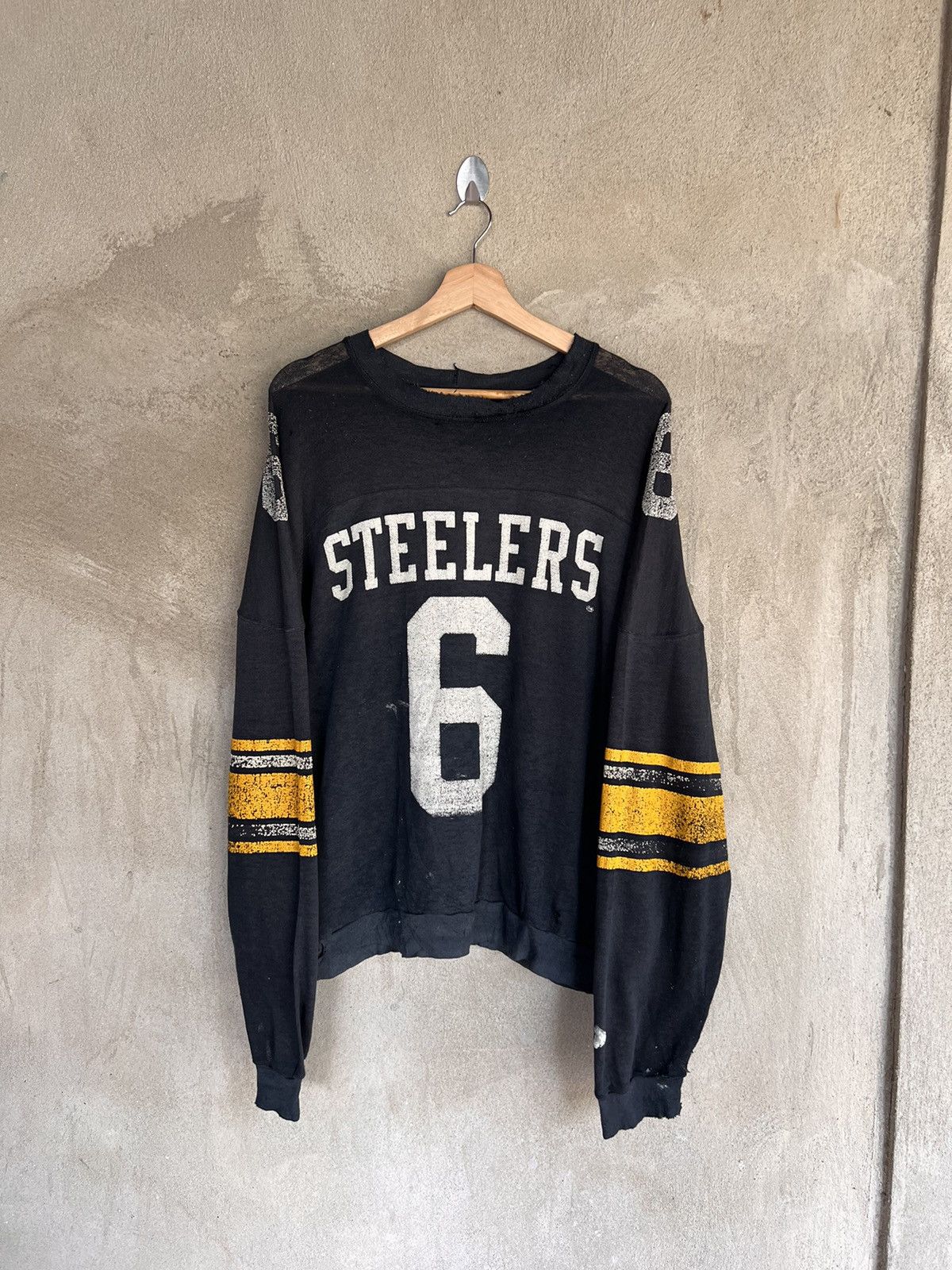 Vintage Vintage Steelers Rugby Jersey Sweatshirt Size US XL / EU 56 / 4 - 2 Thumbnail