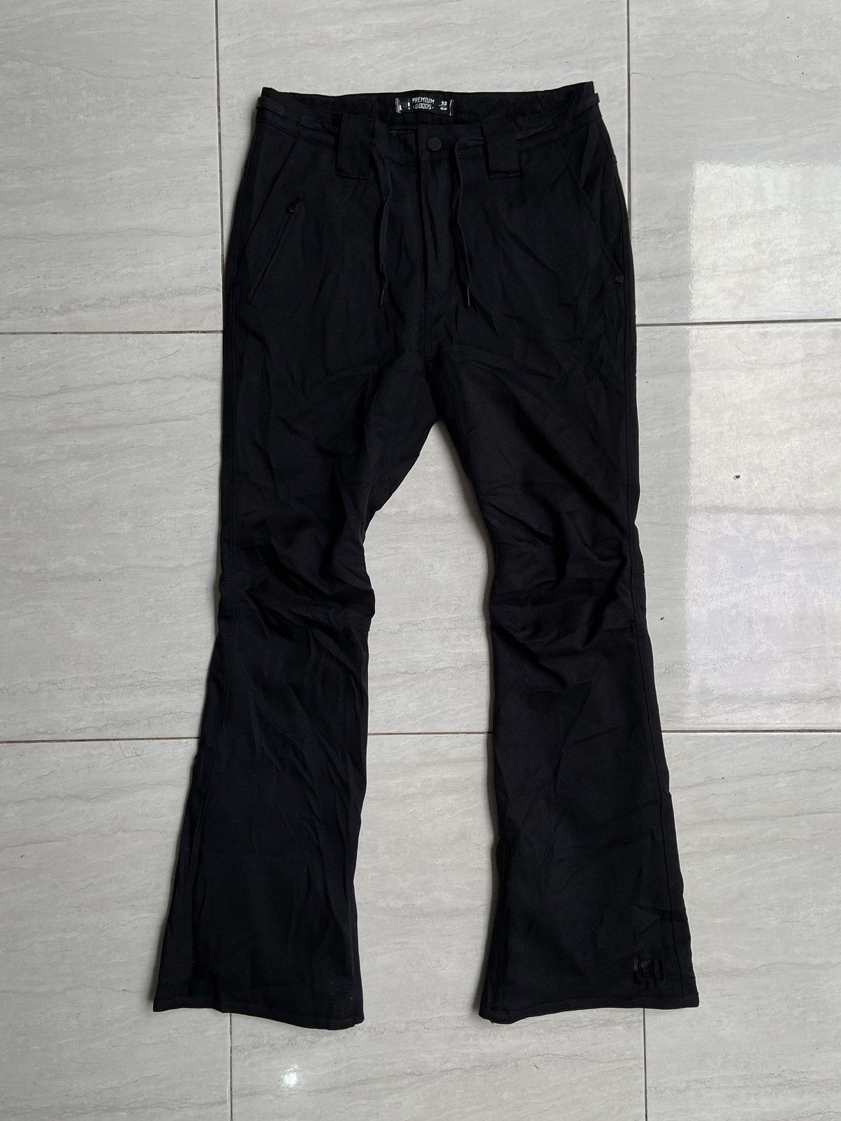 Image of L1 Goods Premium Black Long Pants, Men's (Size 33)