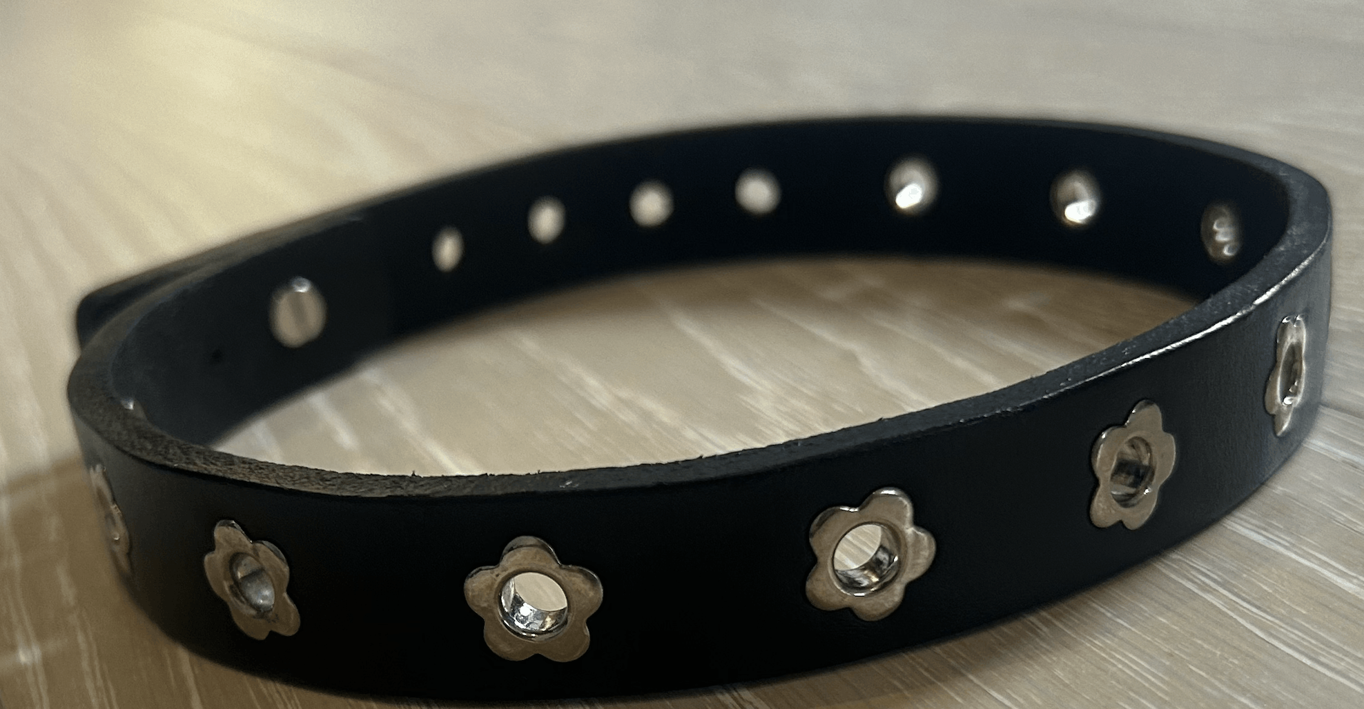 Our Legacy Our Legacy Leather Flower Choker - Black | Grailed