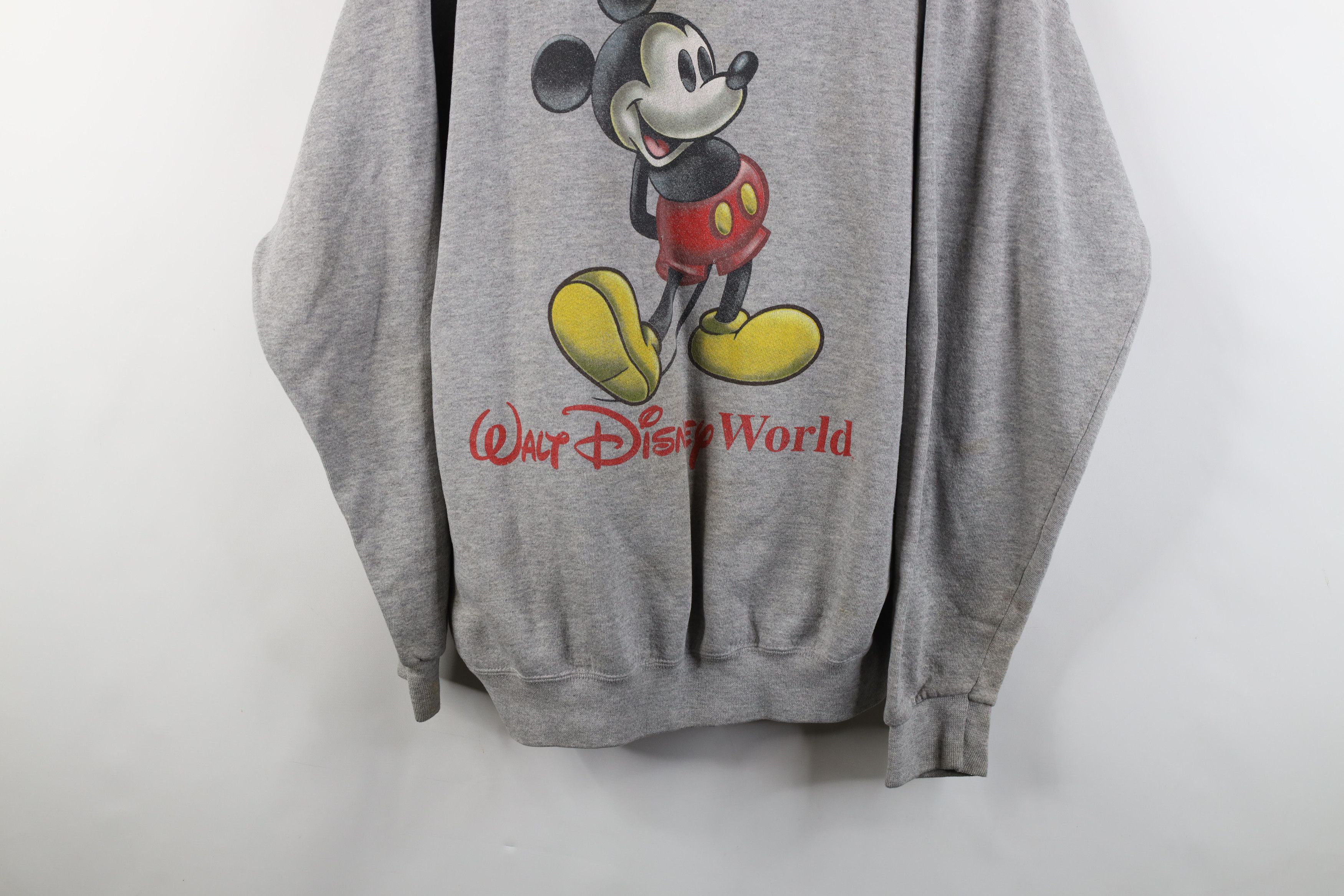 Disney × Vintage Vintage 90s Disney World Mickey Mouse Crewneck Sweatshirt Size US XL / EU 56 / 4 - 3 Thumbnail