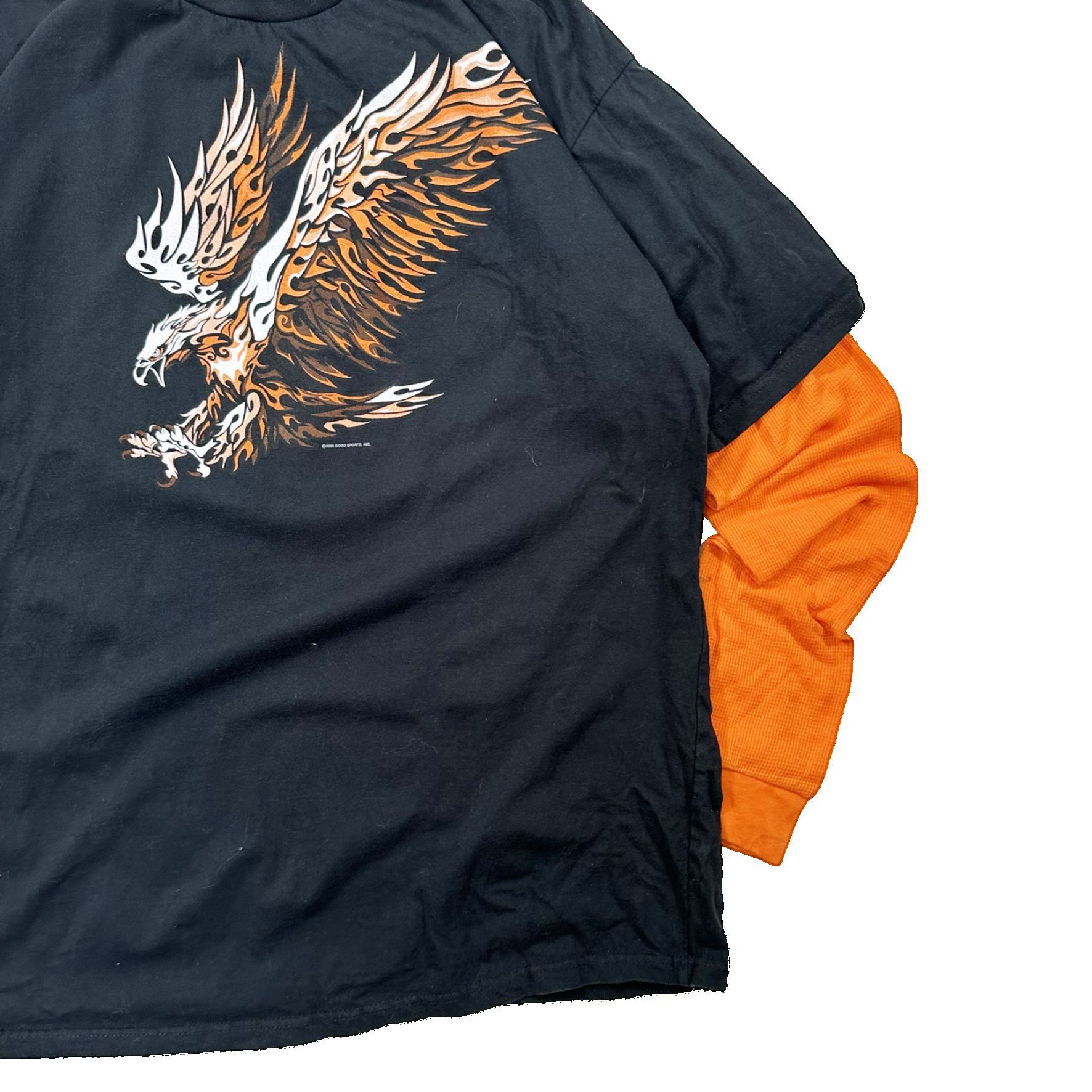 Vintage Vintage Y2K 00s Flaming Bird Long Sleeve T Shirt Size US XXL / EU 58 / 5 - 3 Thumbnail