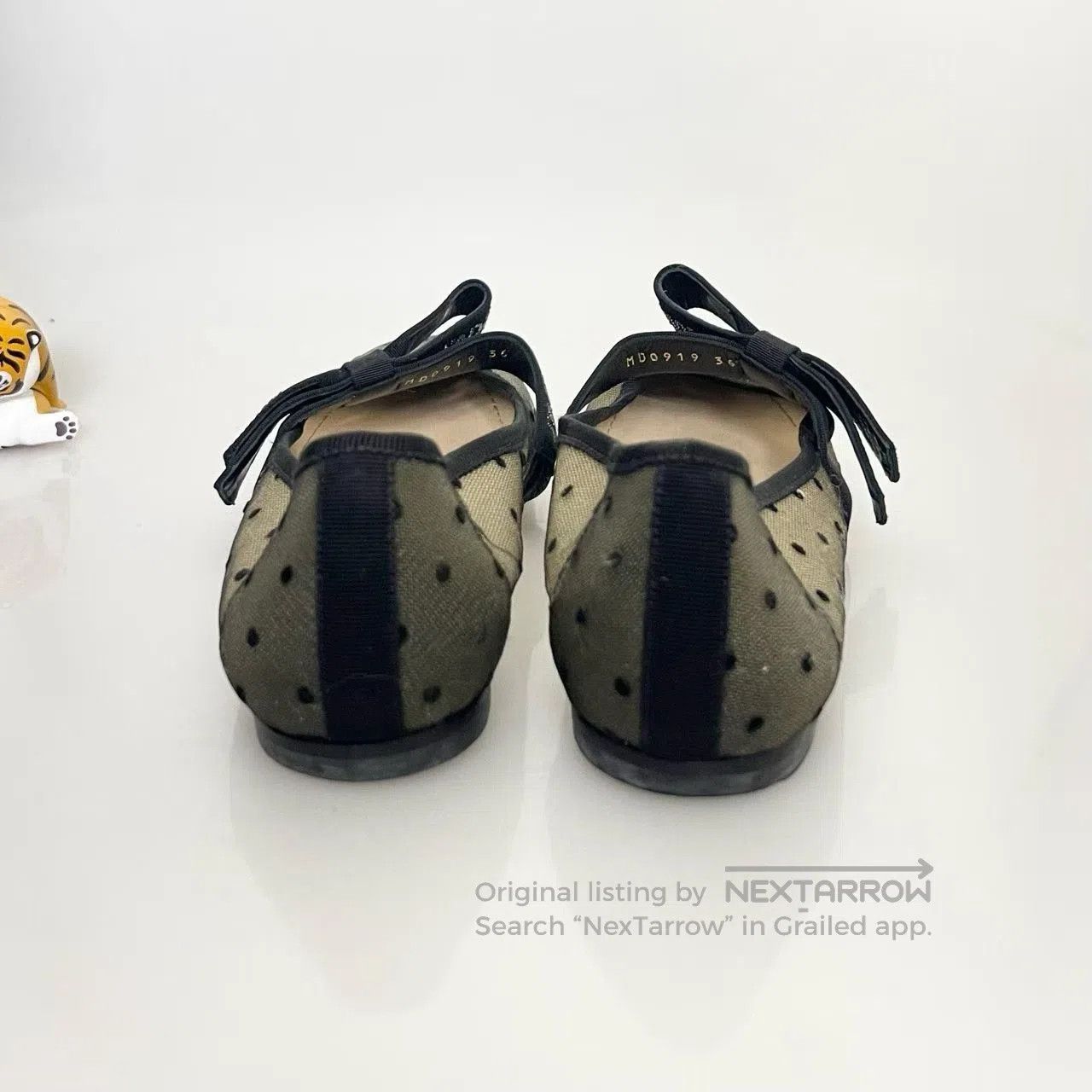 Dior Dior Crystal Logo Polka Dot Bow Sandal. Size US 5 / IT 35 - 3 Thumbnail