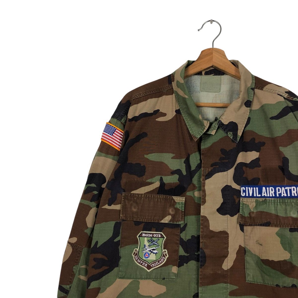 Vintage 🔥VINTAGE MILITARY CHORE JACKET CAMOUFLAGE CIVIL AIR PATROL Size US XL / EU 56 / 4 - 9 Thumbnail