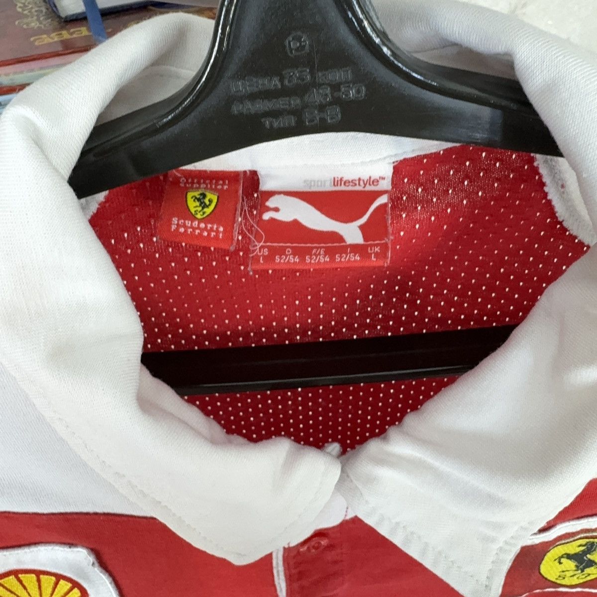 Ferrari × Puma Vintage Puma Ferrari Scuderia T Shirt Santander Formula 1 Size US L / EU 52-54 / 3 - 7 Thumbnail