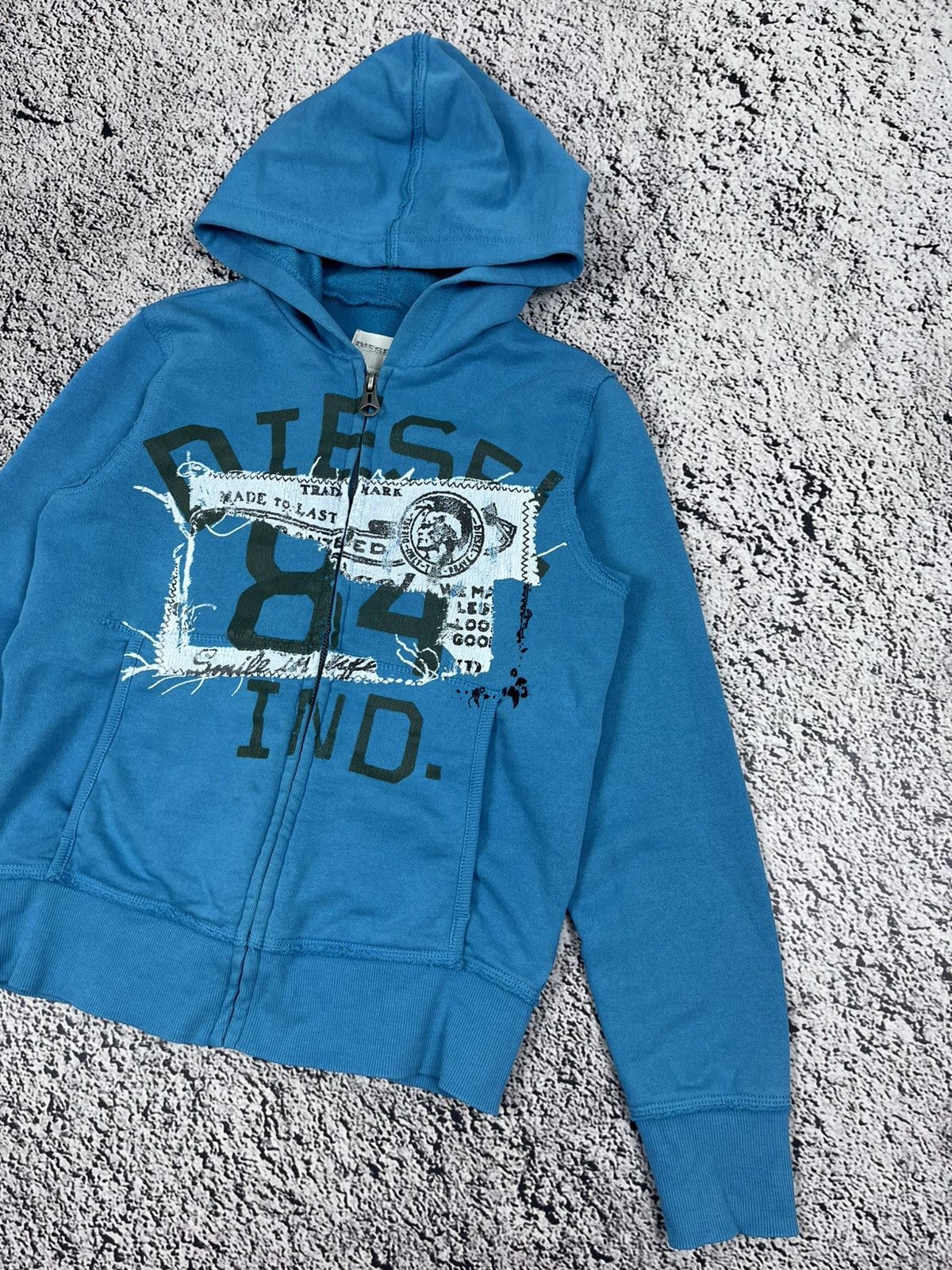 Diesel Vintage Y2K Diesel Logo Zip Hoodie Streetwear 00s size M Size M / US 6-8 / IT 42-44 - 3 Thumbnail