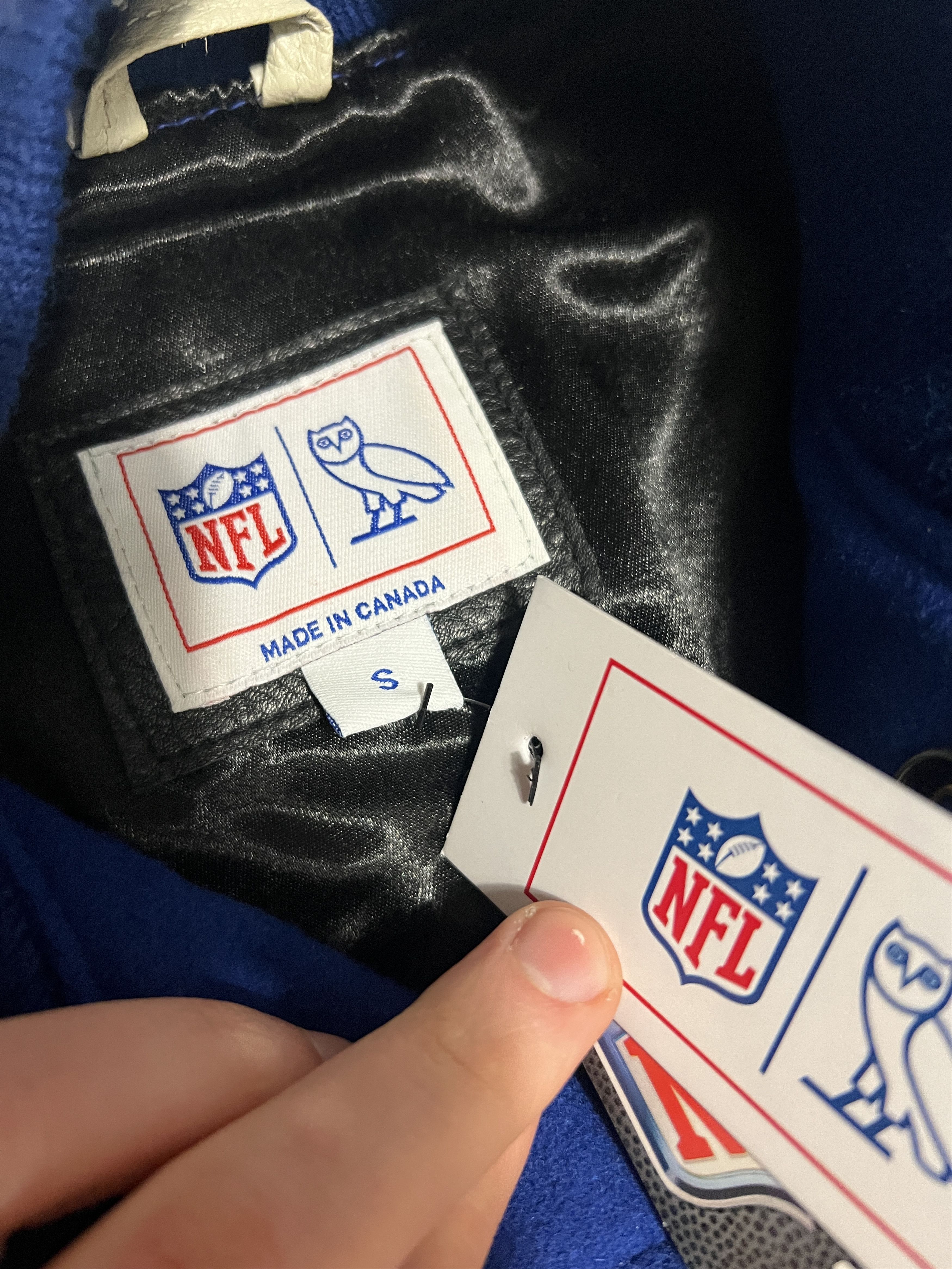 Drake OVO x NFL NEW YORK GIANTS OG VARSITY JACKET Size US S / EU 44-46 / 1 - 7 Thumbnail