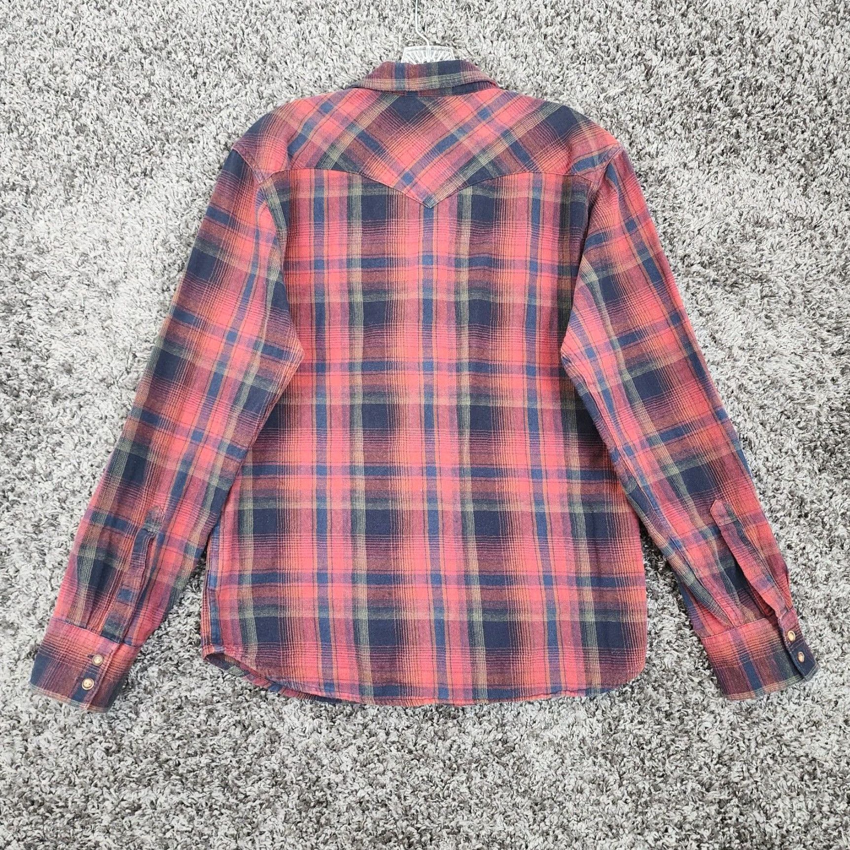 Levi's Levis Mens Red Plaid Flannel Shirt Long Sleeve Size Medium Size US M / EU 48-50 / 2 - 5 Thumbnail