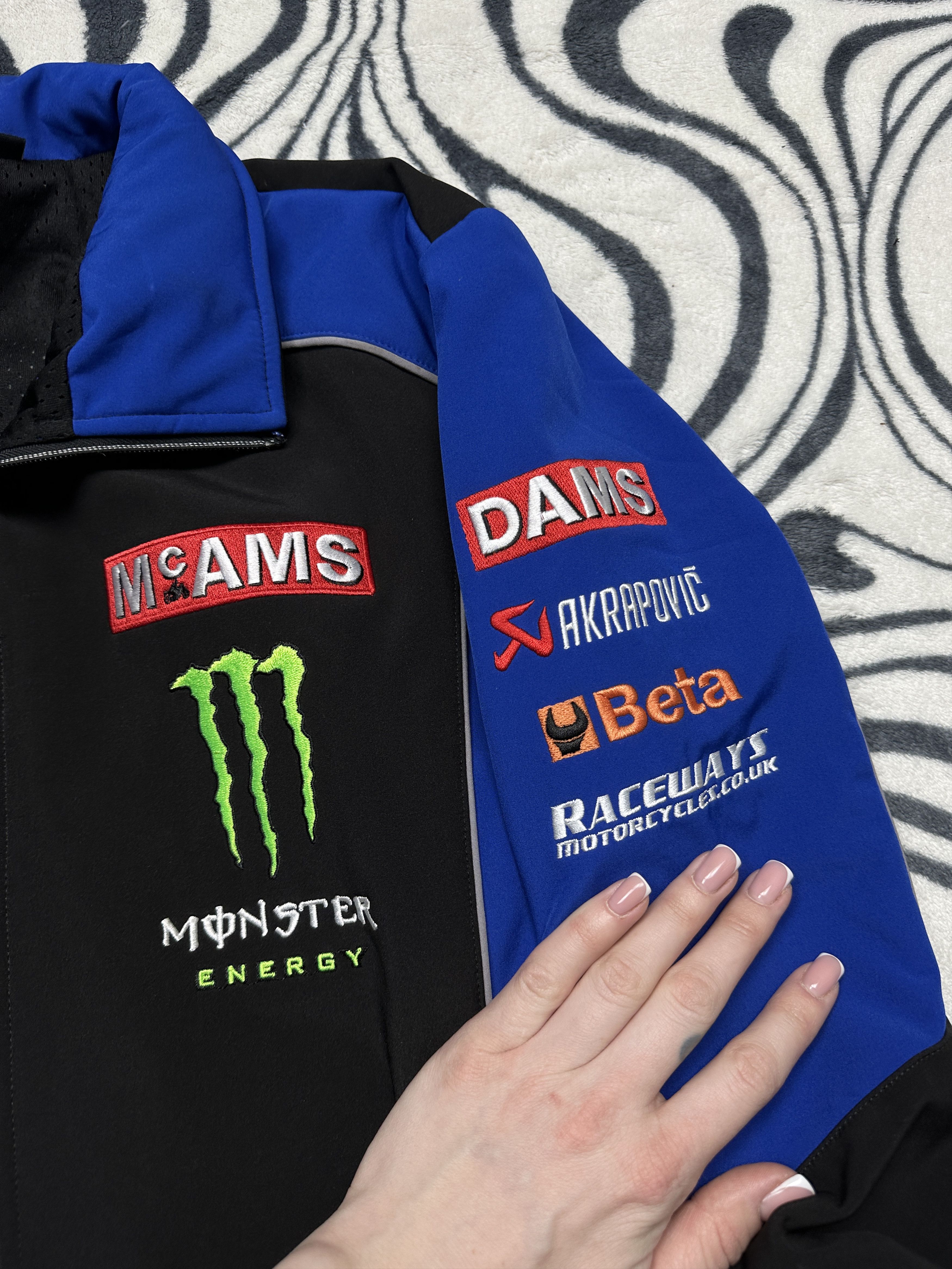 Vintage McAMS Monster Energy Racing Softshell Jacket Size US XL / EU 56 / 4 - 3 Thumbnail