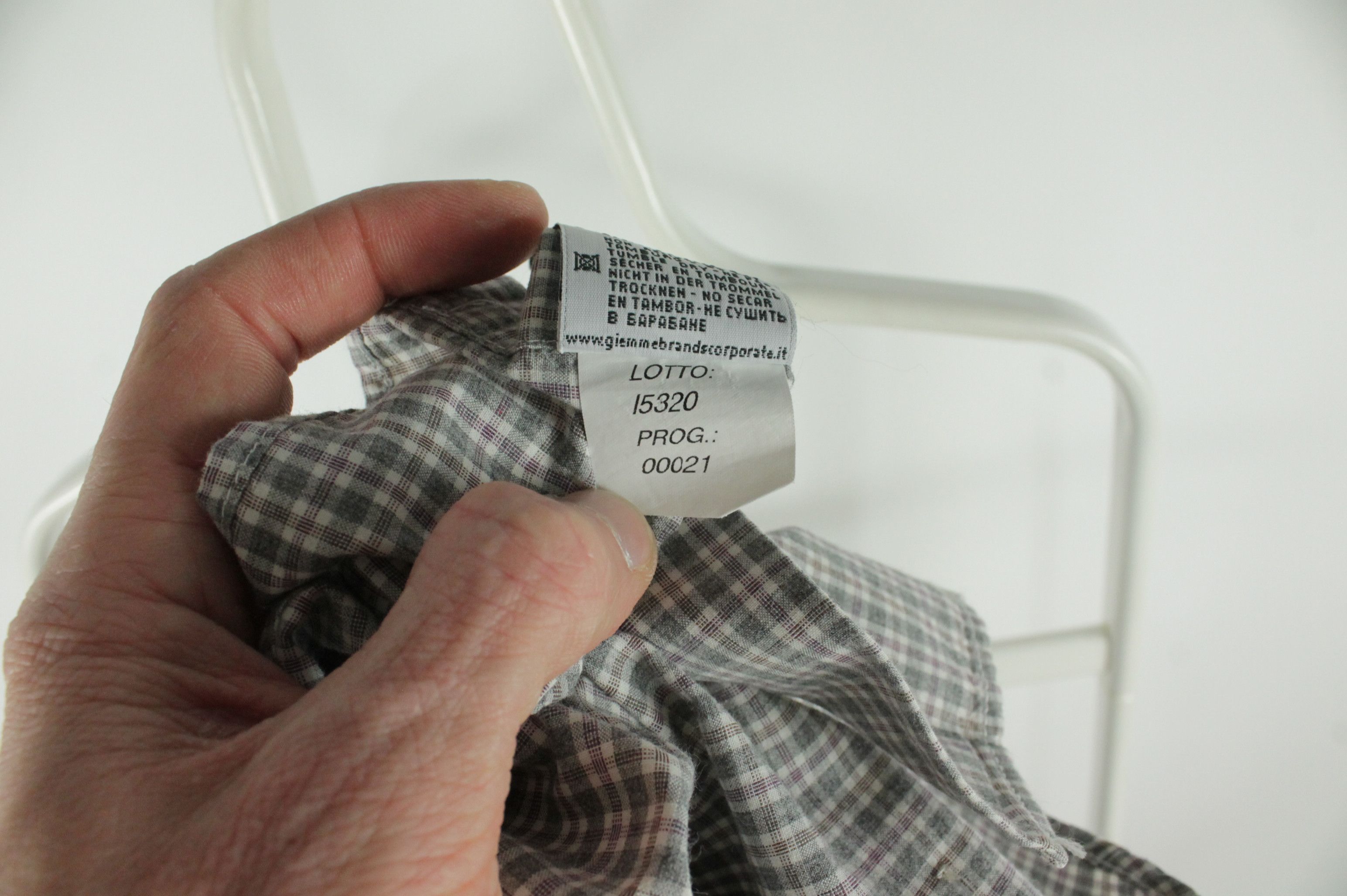 Tintoria Mattei Tintoria Mattei 954 Gray Plaid Elbow Patch Formal Shirt Size US M / EU 48-50 / 2 - 10 Thumbnail
