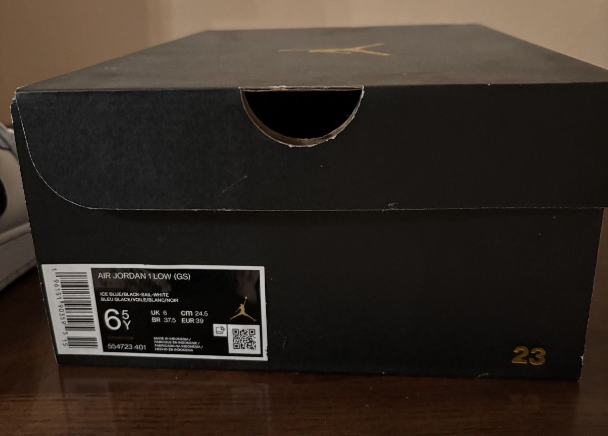 Jordan Brand × Nike × Vintage Air Jordan 1 Low GS ‘Ice Blue’ Size US 6.5 / EU 39-40 - 7 Thumbnail