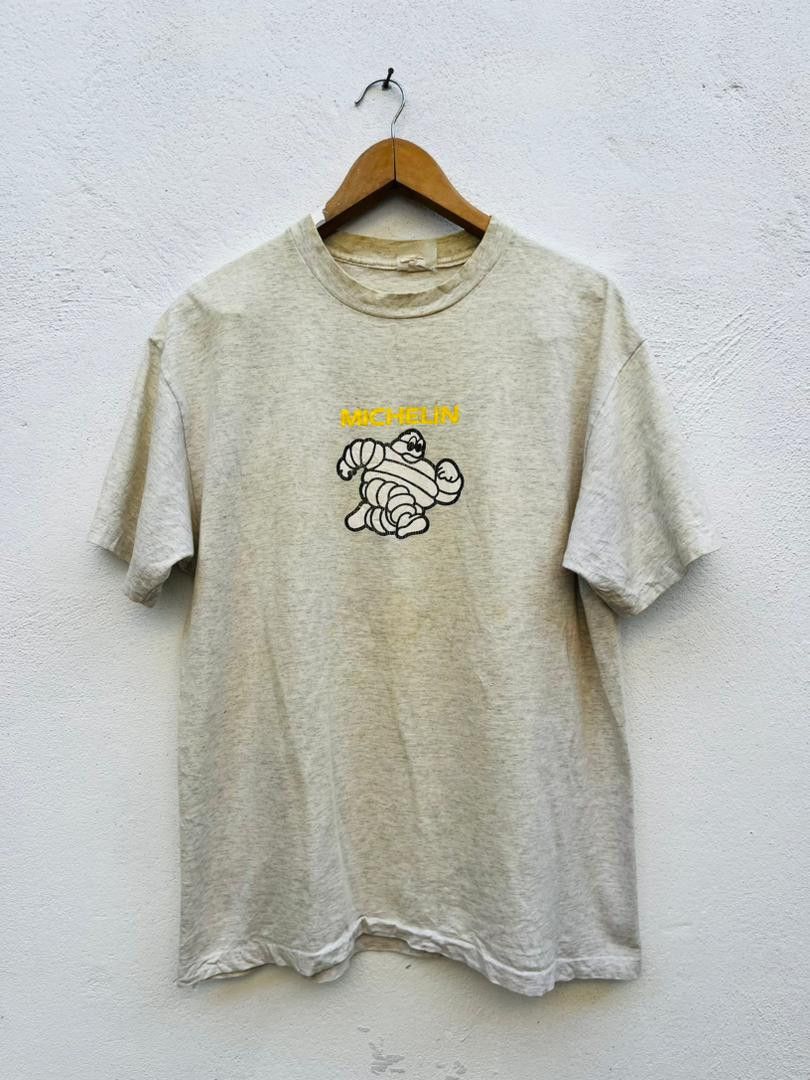 image of Vintage Michelin Big Logo Streetwear Fashion Style in Grey, Men's (Size Large)