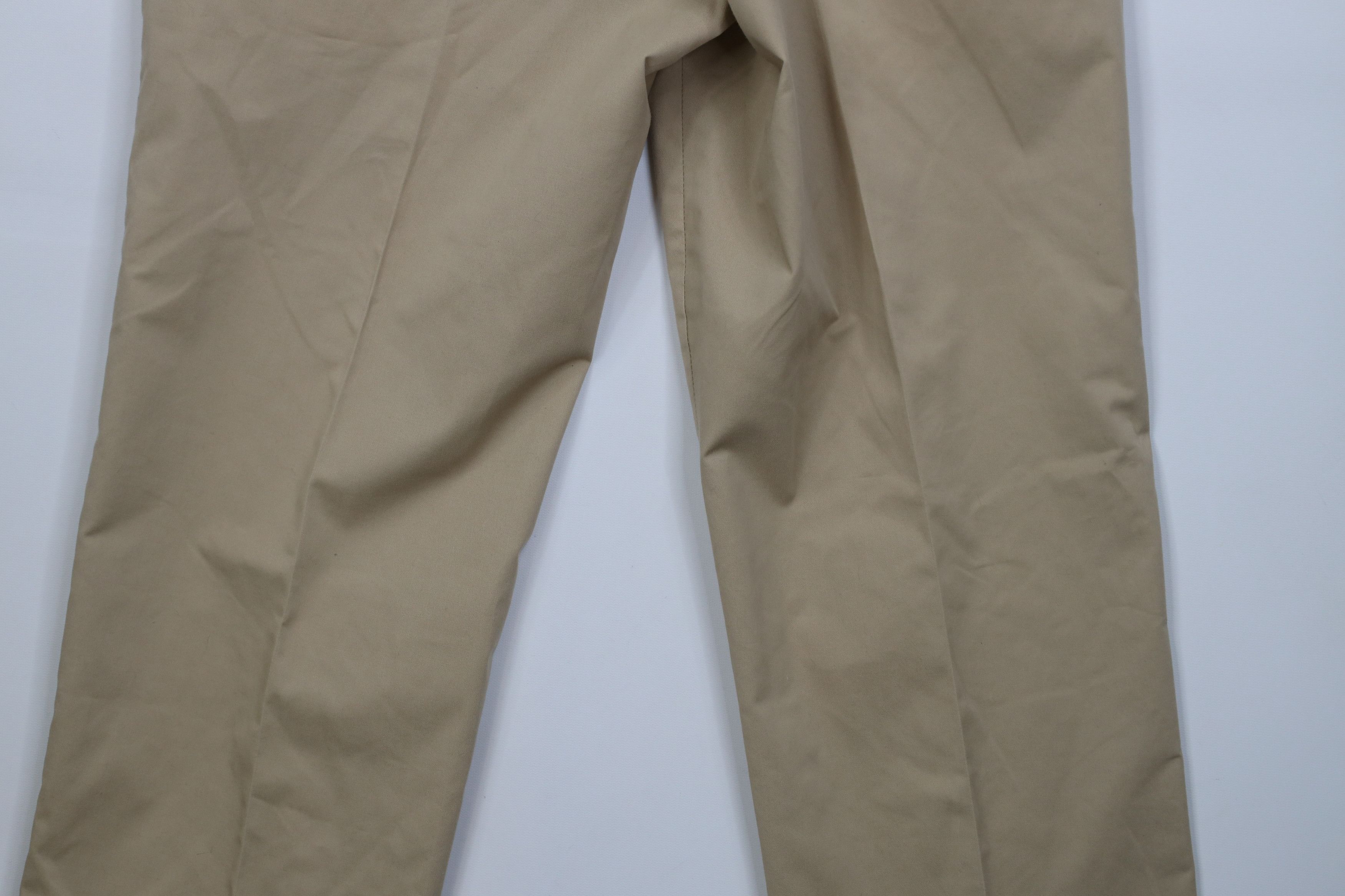 Orvis Vintage 90s Orvis Wide Leg Chino Pants Trousers Khaki Tan Size US 34 / EU 50 - 10 Thumbnail