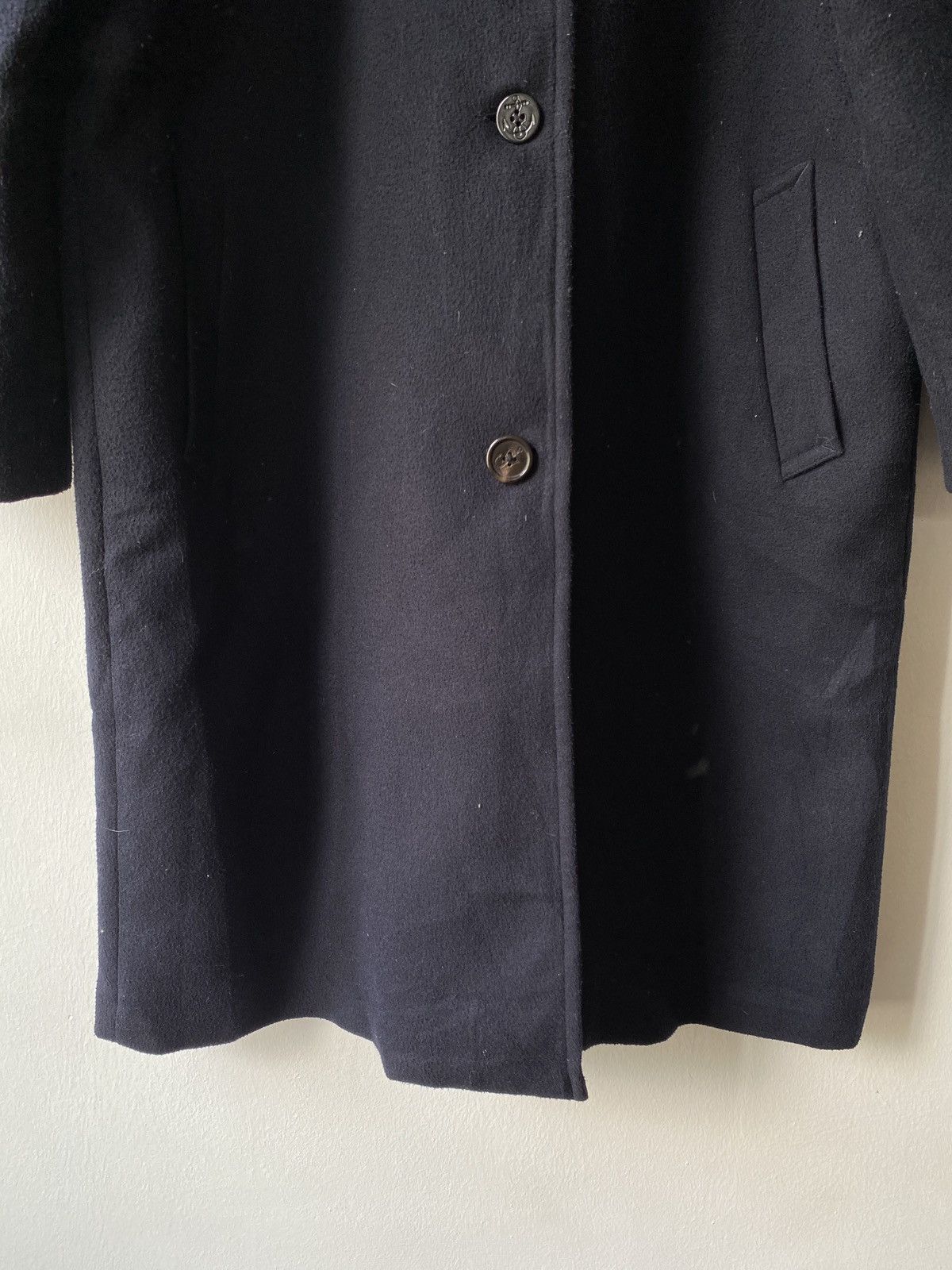 JW Anderson × Japanese Brand × Uniqlo 2000s - J.W.Anderson x Uniqlo Long Trench Wool Jacket Size US L / EU 52-54 / 3 - 8 Thumbnail