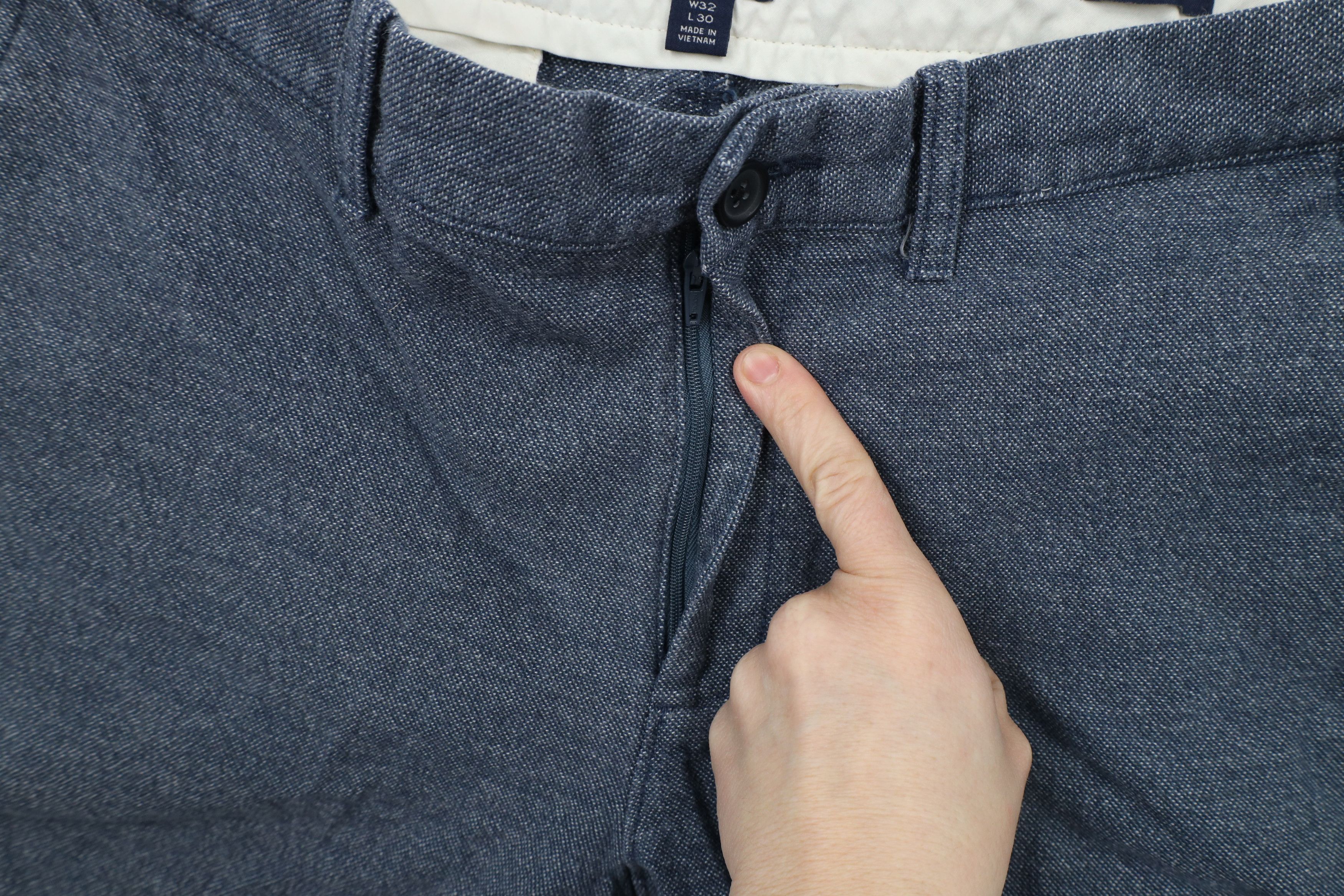J.Crew × Vintage J Crew Slim Fit Flex Brushed Twill Trousers Chino Pants Blue Size US 32 / EU 48 - 5 Thumbnail
