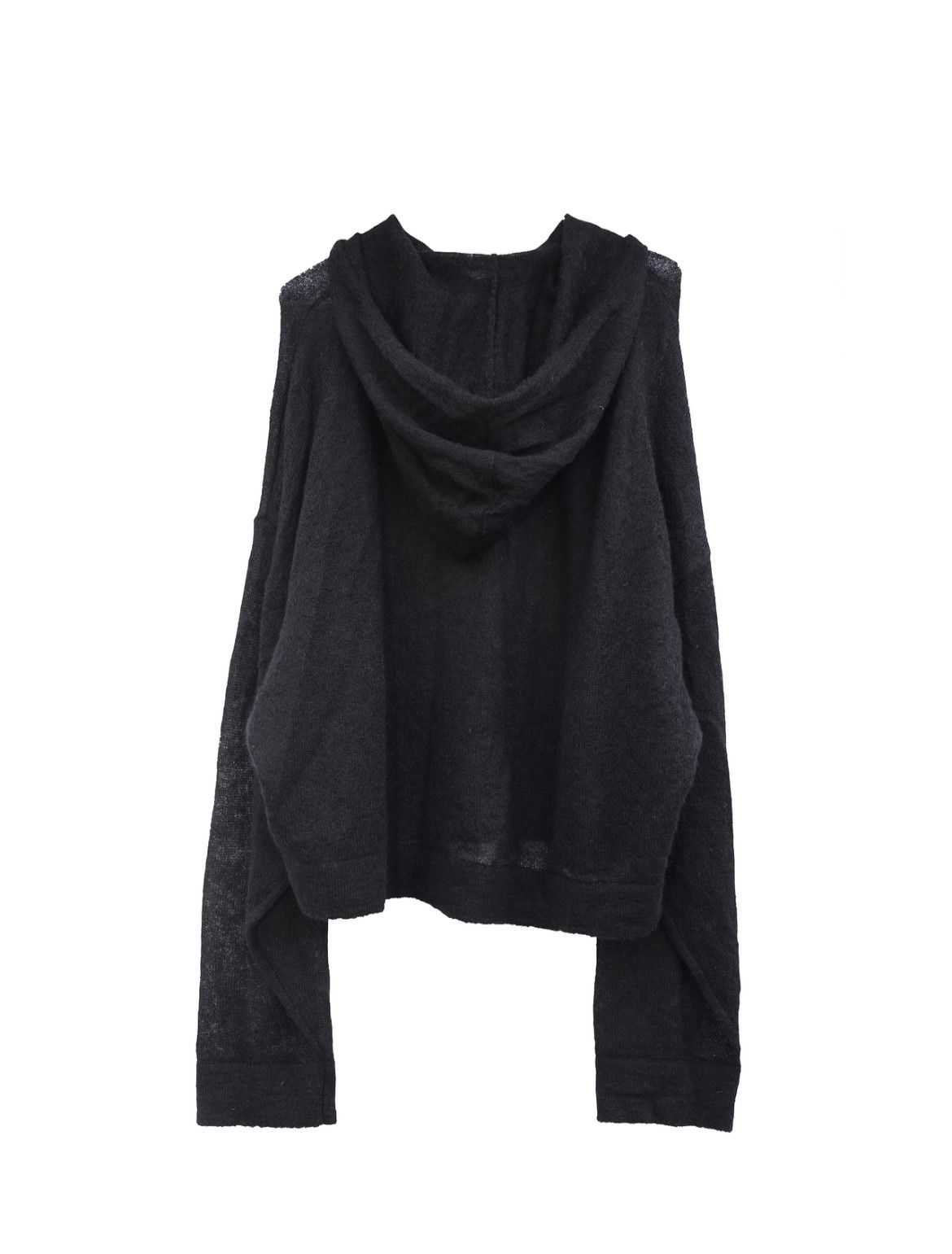 Destroy Lonely Corporate World Phantom Black Mohair Loose Knitted Hoodie Size US L / EU 52-54 / 3 - 7 Thumbnail