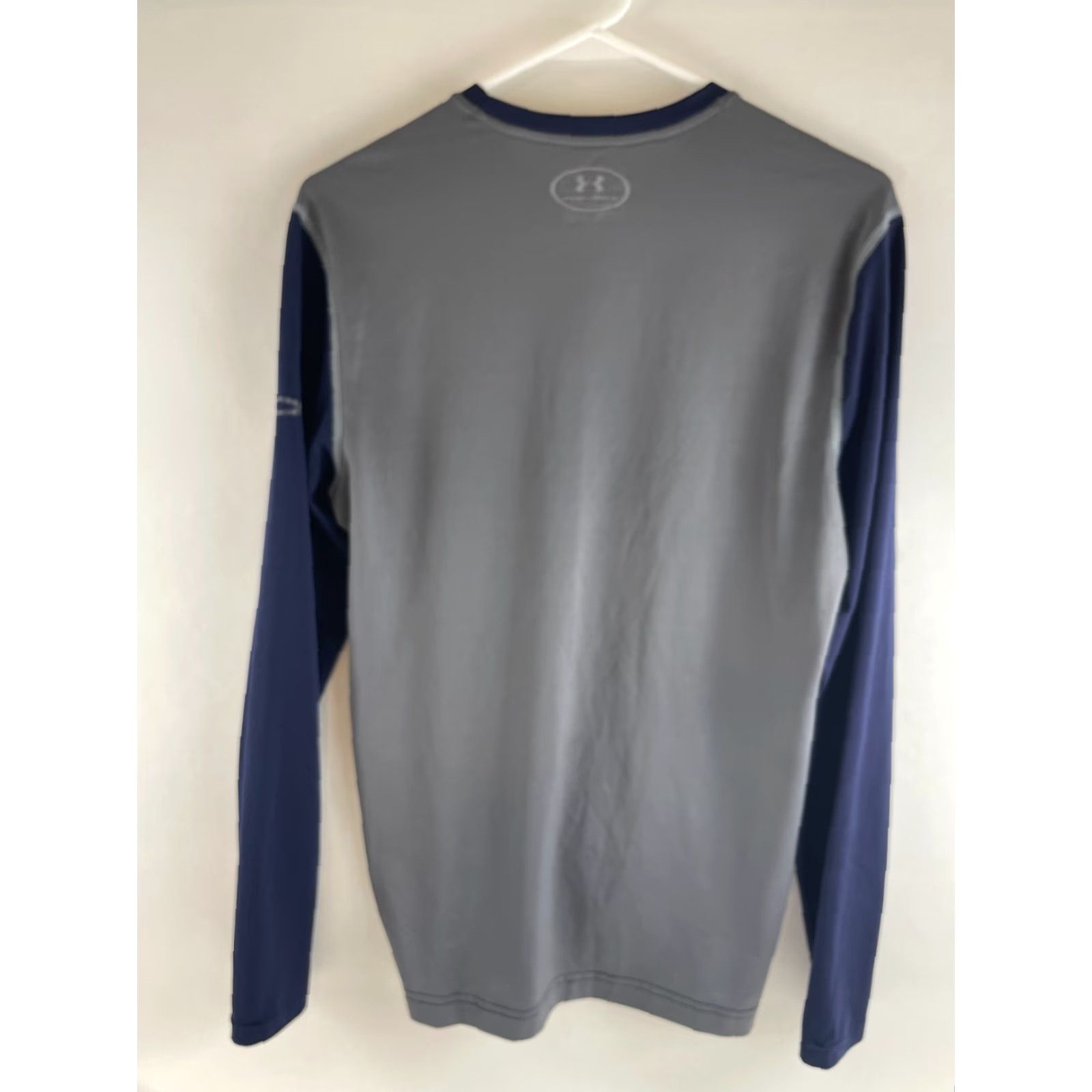 Under Armour Under Armour Workout Shirt Men's Small Blue Gray Fitted HeatGear Long Sleeve Crew Neck Pullover Size US S / EU 44-46 / 1 - 2 Thumbnail