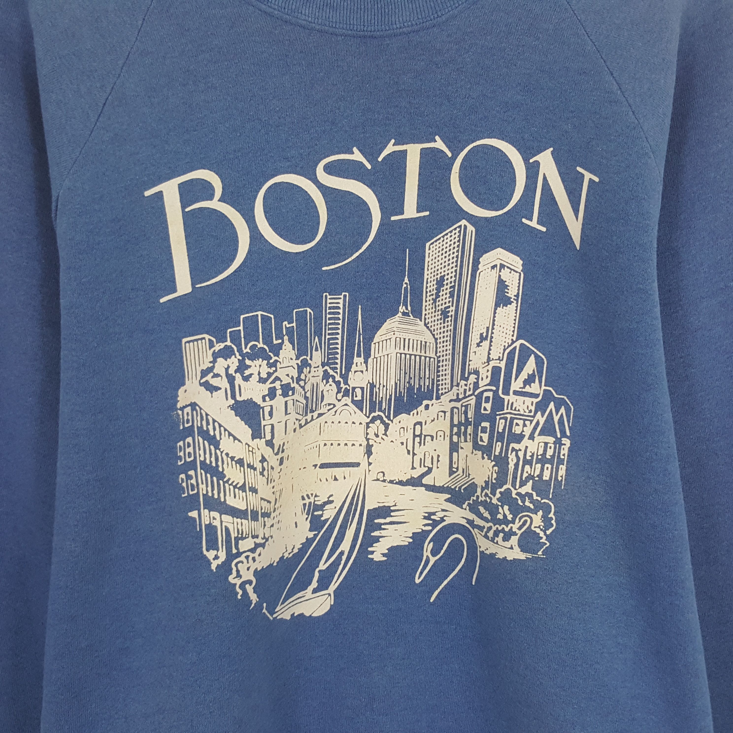 Vintage Vintage Boston Sweatshirt Size US M / EU 48-50 / 2 - 2 Thumbnail
