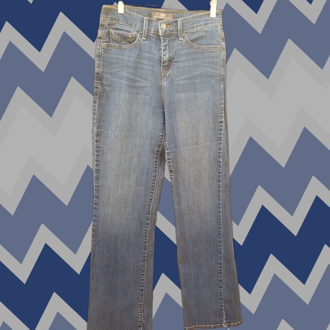 Levi's Levi's Womens 512 Perfectly Slimming Bootcut Jeans 28x30 Blue Denim Regular Stretch Size 28" / US 6 / IT 42 - 1 Thumbnail