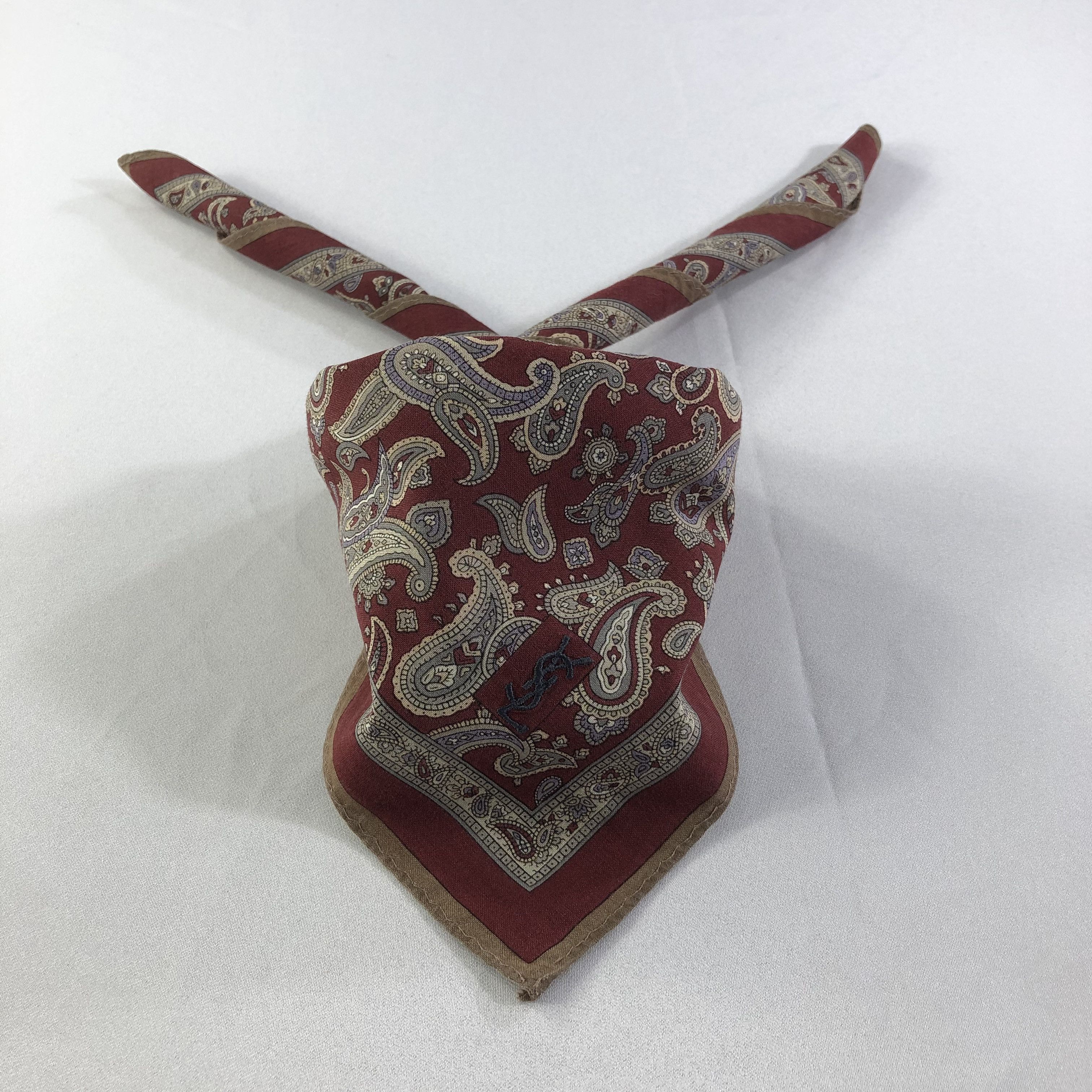 Vintage YSL Paisley Handkerchief Neckerchief Bandana H1499 Size ONE SIZE - 1 Thumbnail