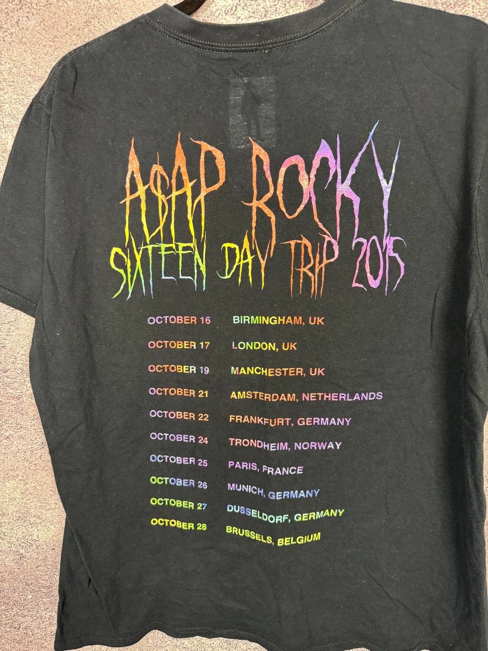 A$AP Rocky × Band Tees ASAP ROCKY SIXTEN DAY TRIP 2015 TEE Large Size US L / EU 52-54 / 3 - 11 Thumbnail