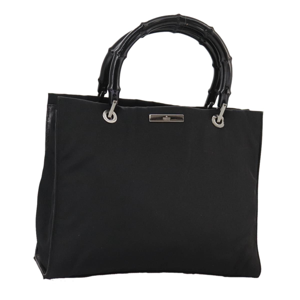 Gucci GUCCI Bamboo Hand Bag Nylon Black 002 002 Size ONE SIZE - 1 Thumbnail