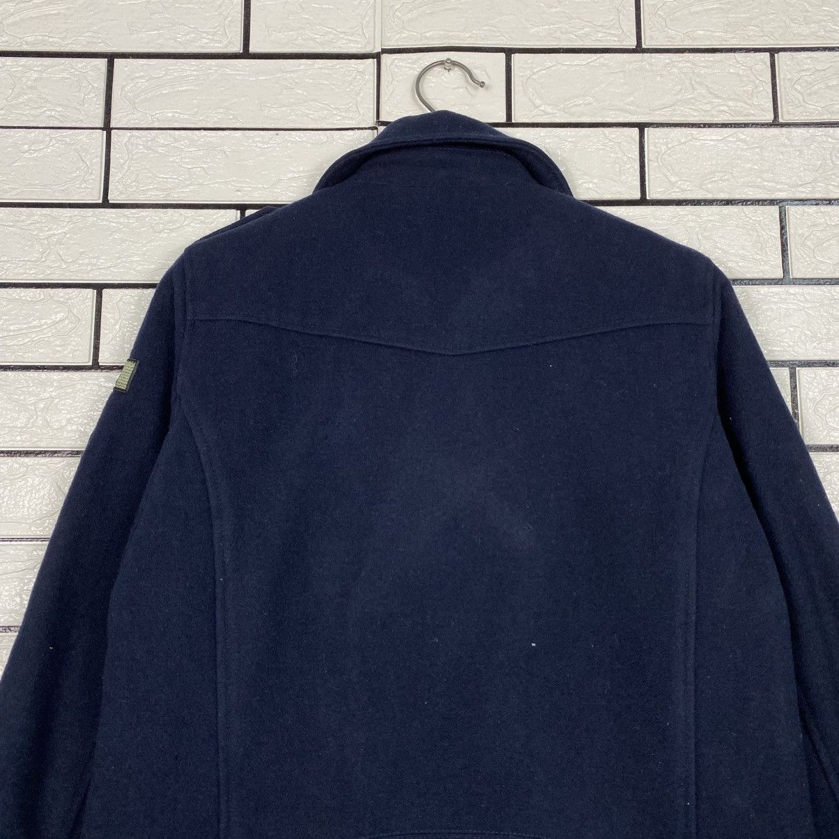 Japanese Brand Ehyphen World Gallery Wool Biker Jacket Double Collar Size US M / EU 48-50 / 2 - 10 Thumbnail