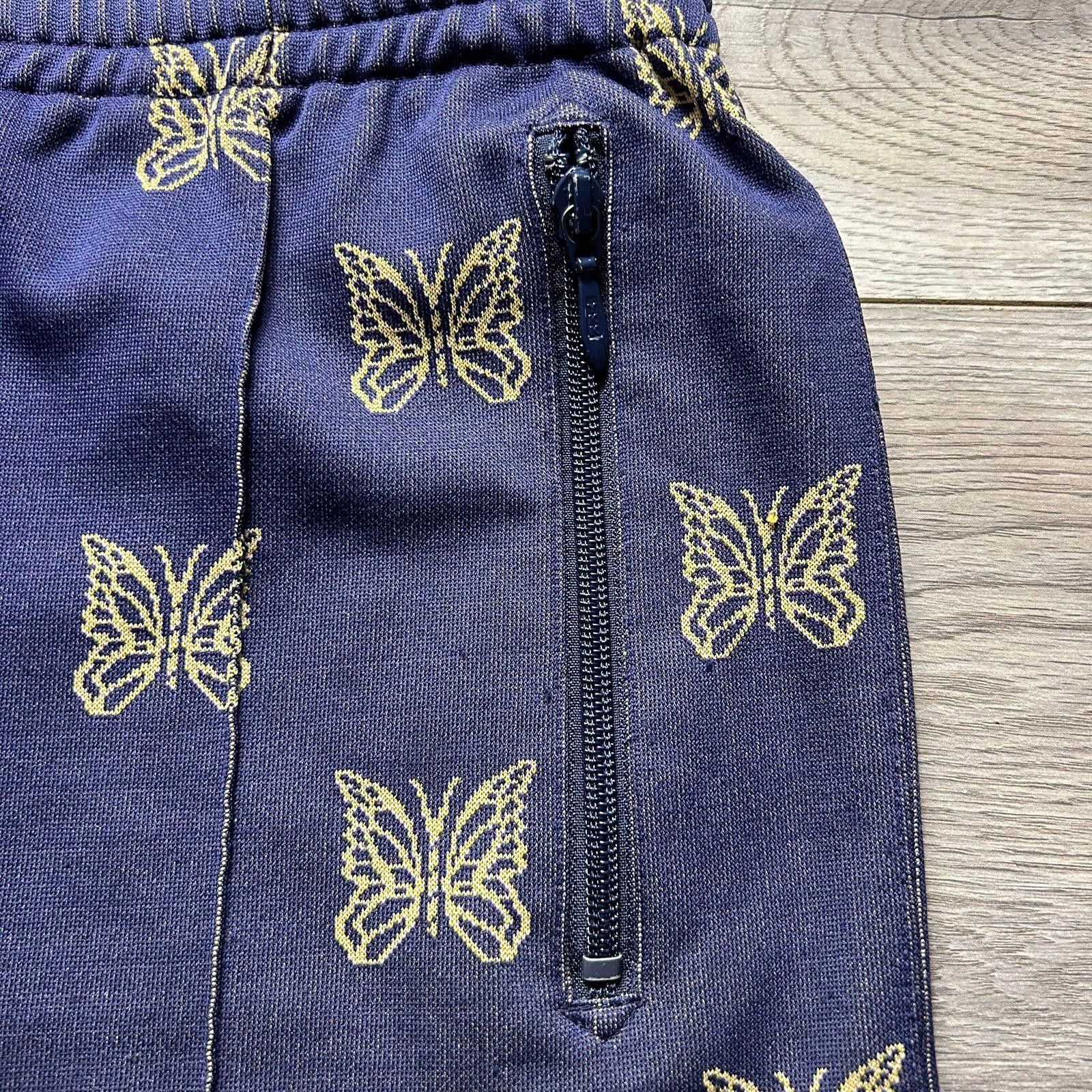 Needles Needles Papillon Track Pants Navy/Gold Large - Made in Japan Size ONE SIZE - 5 Thumbnail