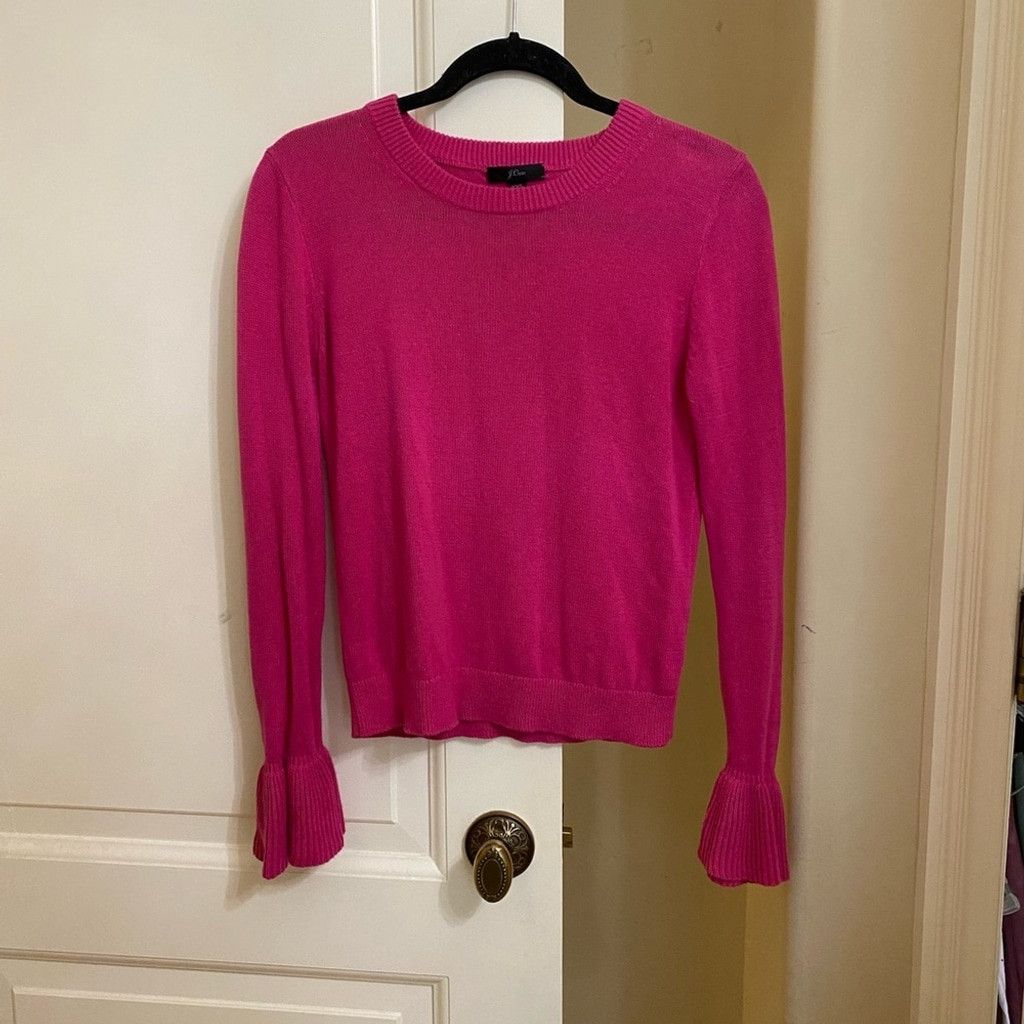 J.Crew J.Crew Ruffle Cuff Sweater Size XXS / US 00 / IT 34 - 2 Thumbnail