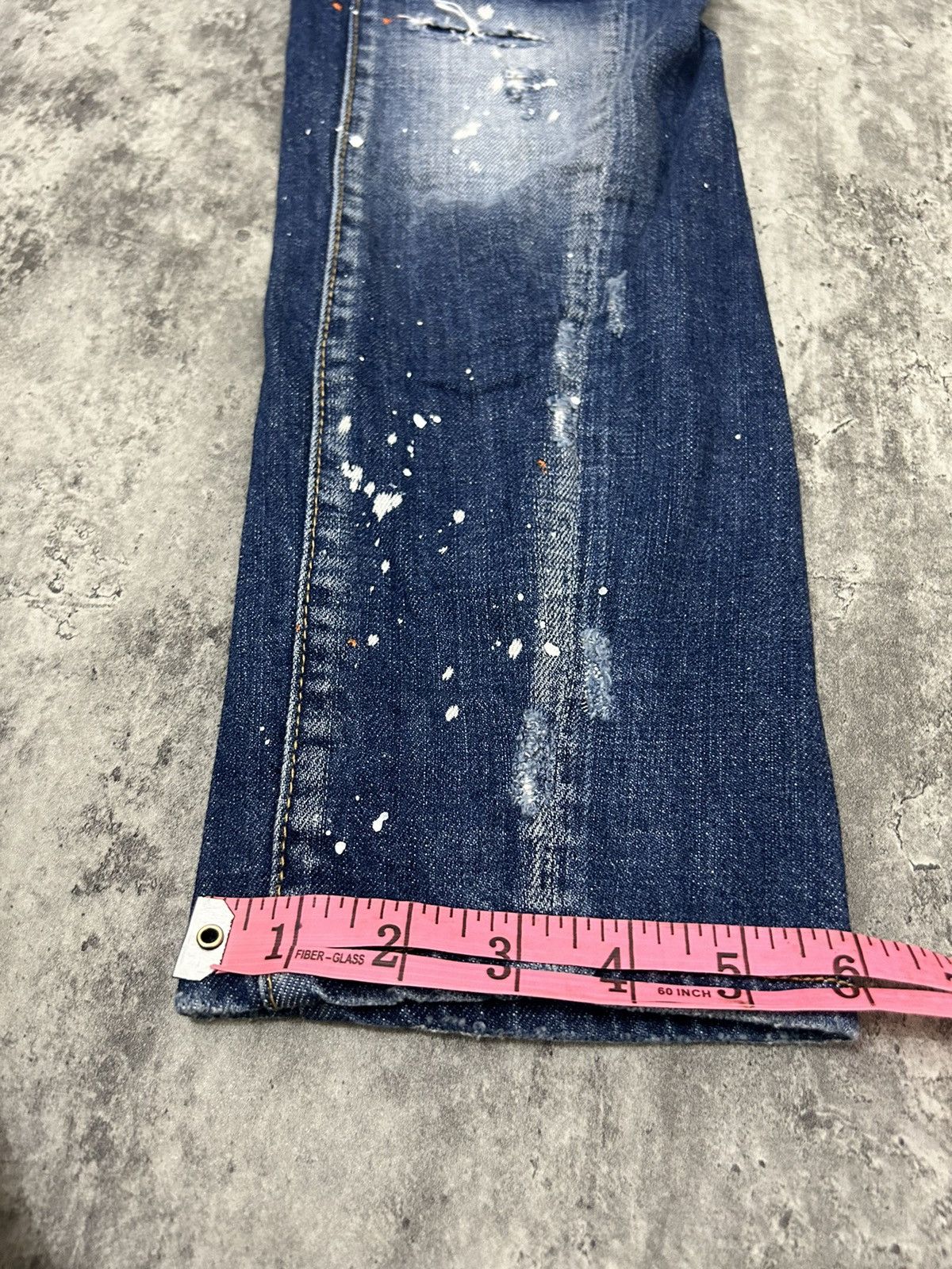 Designer × Dsquared2 Ds Quared 2 Paint Acid Wash Distressed Jeans Size US 29 - 23 Thumbnail