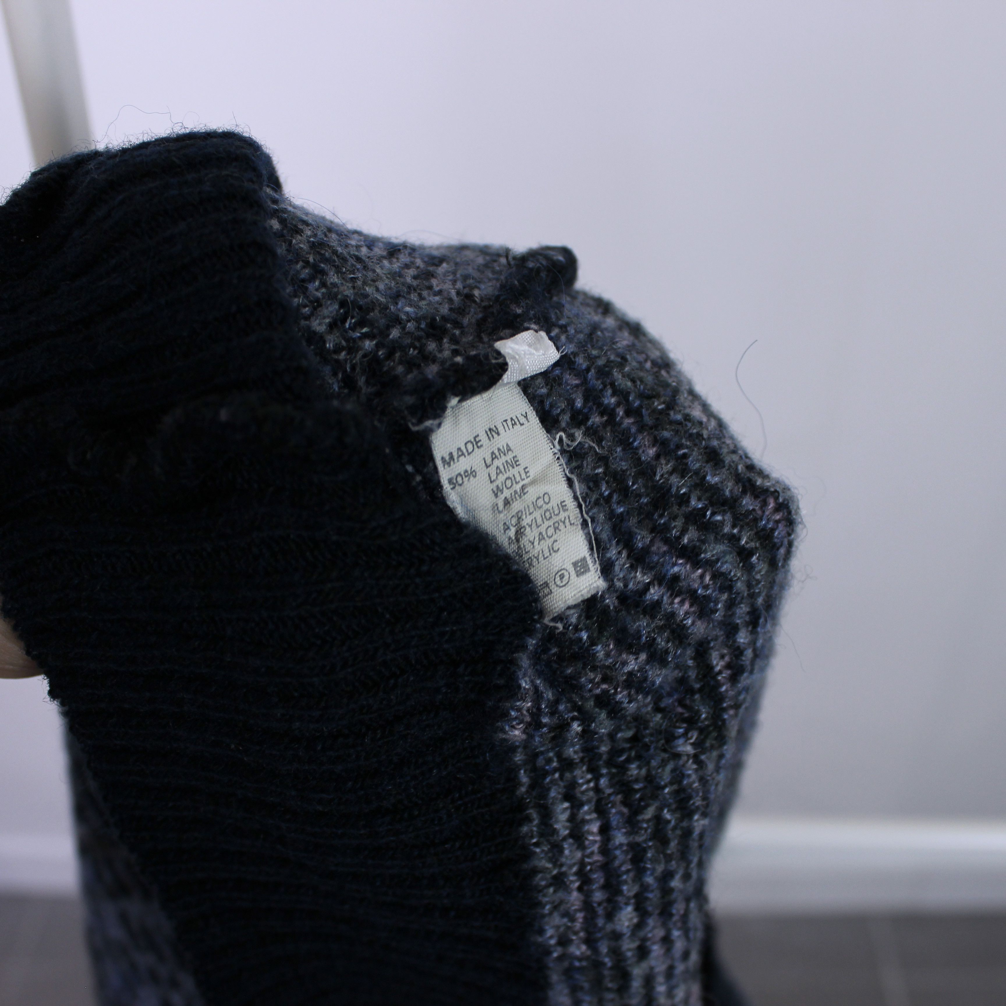 Other Bernhard Wagner wool sweater heavy M L multi italy Size US L / EU 52-54 / 3 - 9 Thumbnail