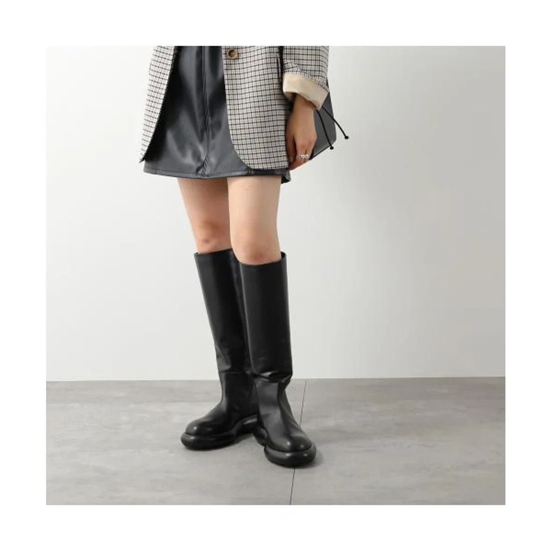 Jil Sander o1mt1gz1125 Long Boots in Black Size US 7 / IT 37 - 2 Thumbnail