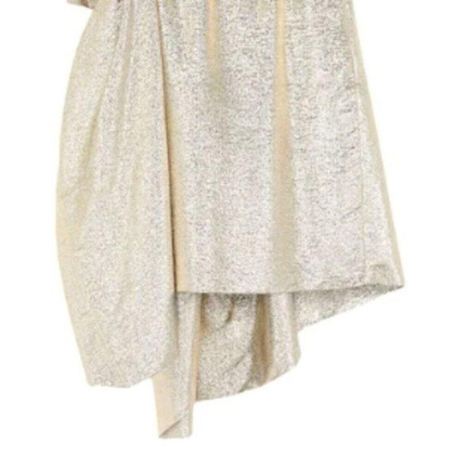 Stella McCartney Stella McCartney Lurex Gathered Brynn skirt Gold size 4 Size 26" / US 2 / IT 38 - 5 Thumbnail
