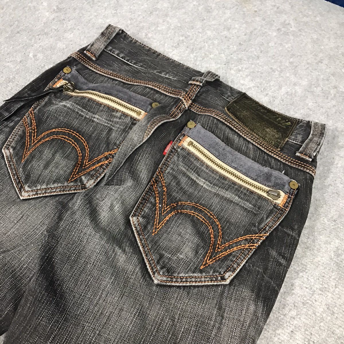 If Six Was Nine × Japanese Brand JAPAN STYLE DENIM BLACK FADED DISTRESSED PANTS Size US 28 / EU 44 - 12 Thumbnail