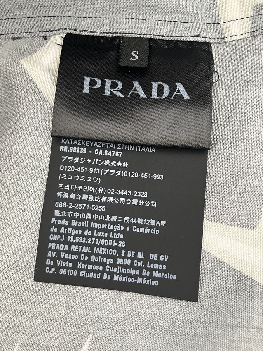 Prada Prada Double Match FW19 Heavyweight Poplin Bowling Shirts Size US S / EU 44-46 / 1 - 7 Thumbnail