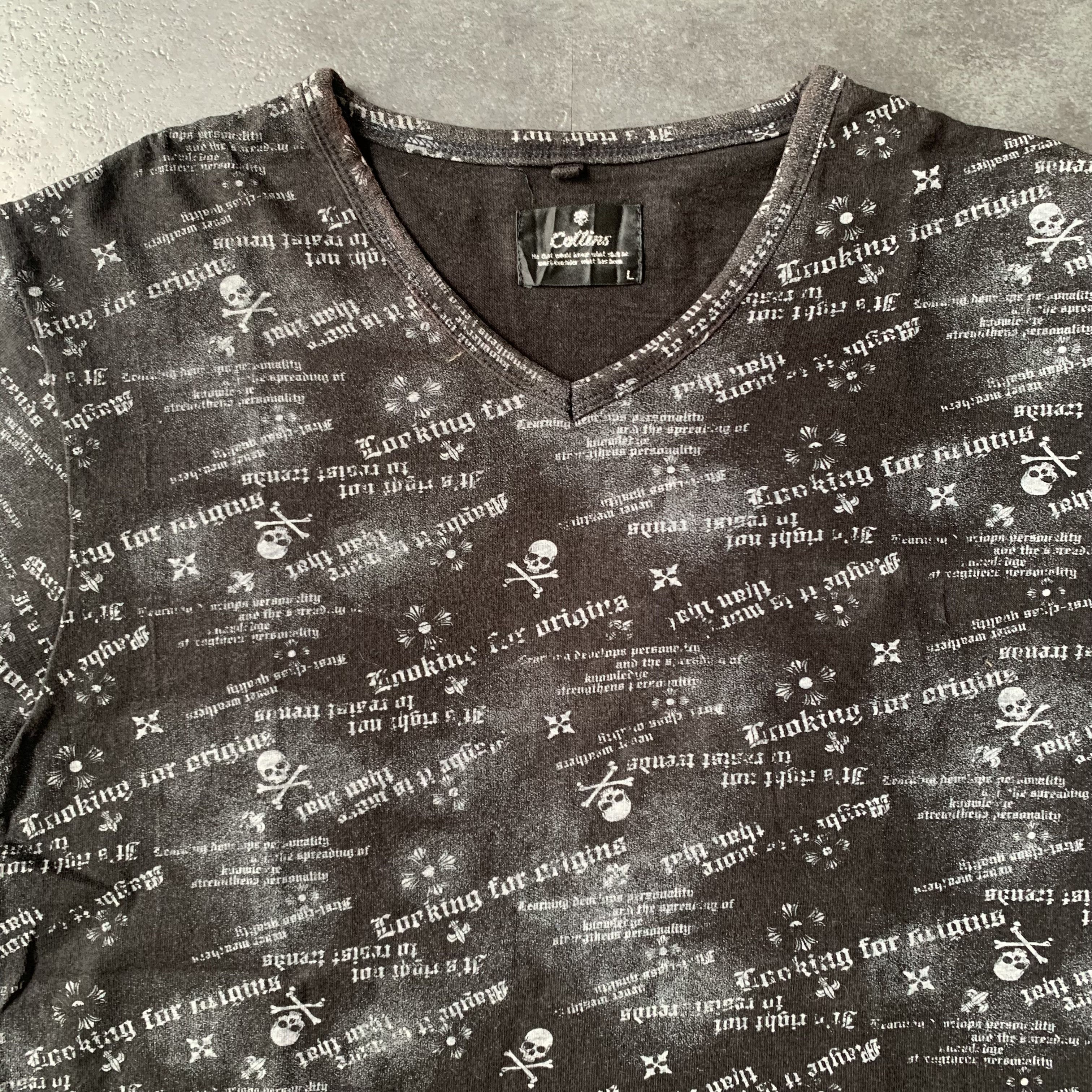 Japanese Brand Y2K Collins Japanese Lurking for Origins Tee Shirt Punk Size US M / EU 48-50 / 2 - 3 Thumbnail