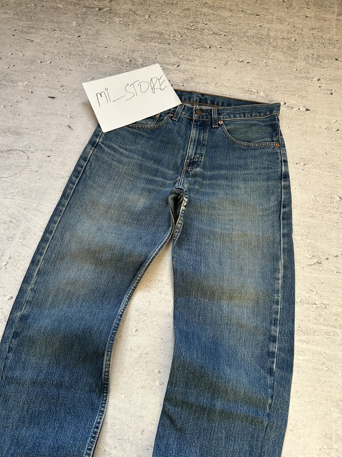 Levi's Vintage Clothing 💥SALE💥Vintage Levis 751 Distressed Washed Denim Jeans 00s Size US 31 - 9 Thumbnail
