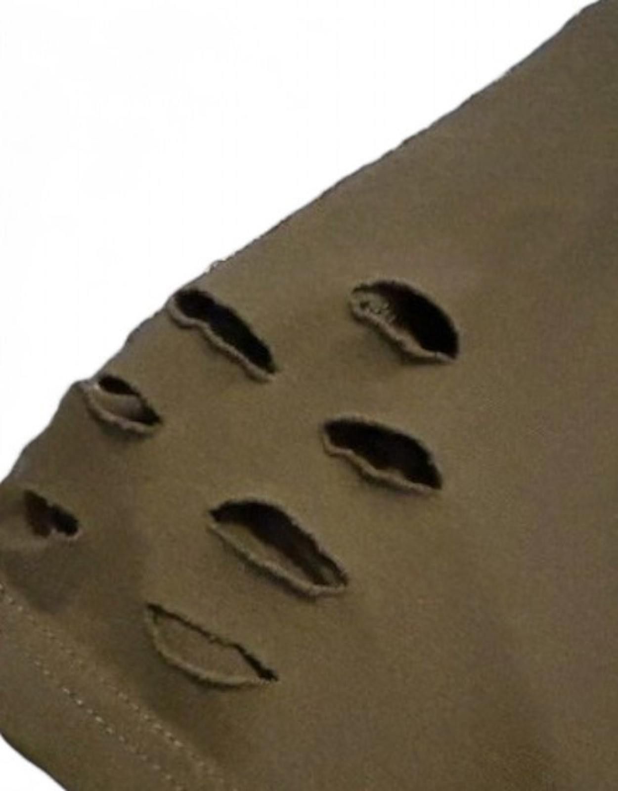 Kicks On Fire On Fire Cropped Tee XL (Fits S/M) Army Green Grunge Y2K Edgy Size S / US 4 / IT 40 - 5 Thumbnail
