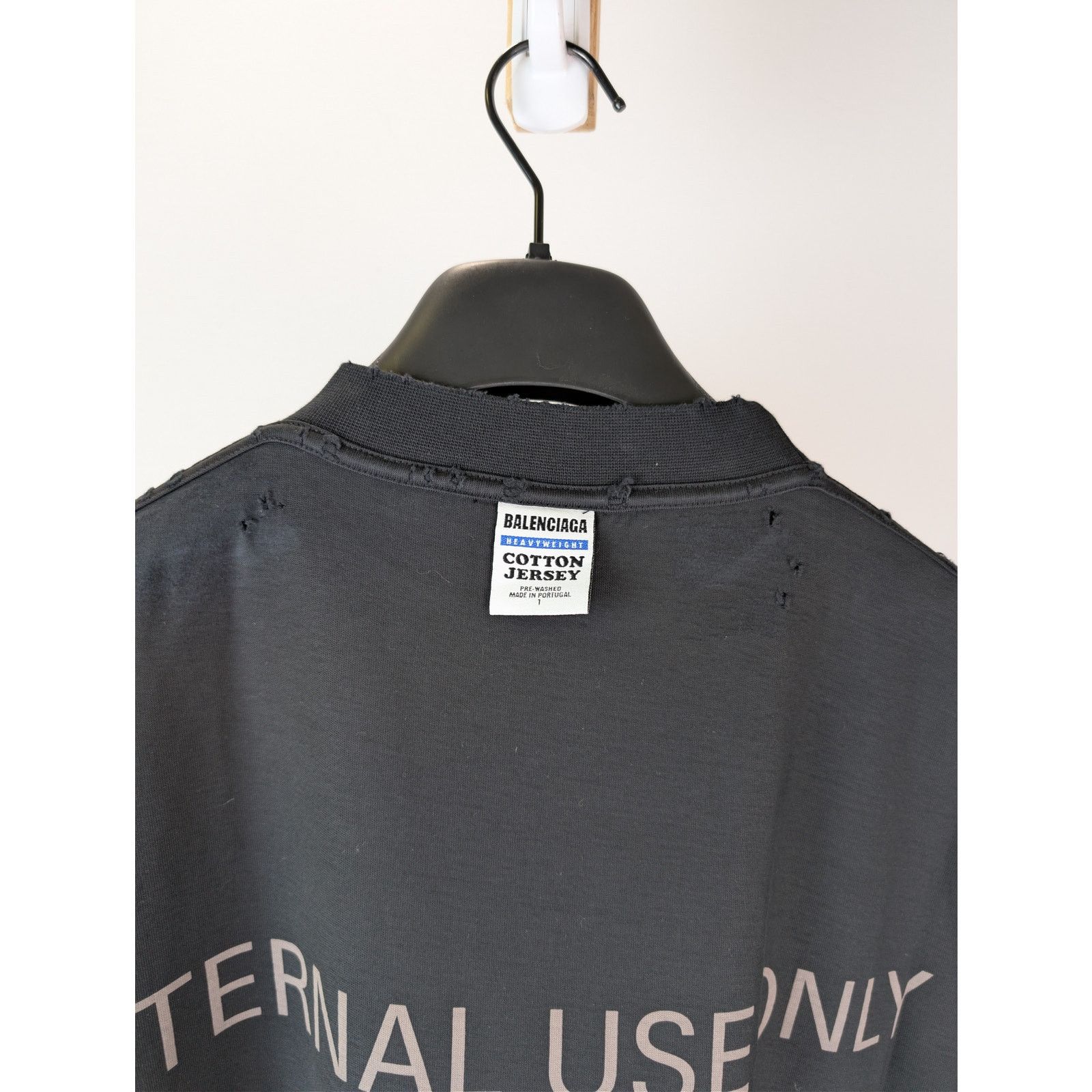 Balenciaga o1rshd1 Q:2 / Internal Use Only Inside-Out Vintage T-Shirt Size US M / EU 48-50 / 2 - 15 Thumbnail
