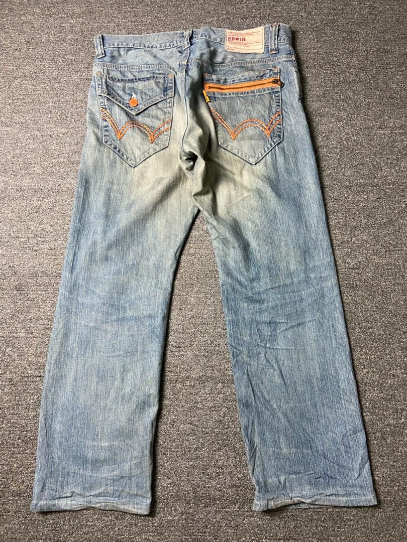 Edwin Vintage EDWIN Genuine Distressed Jeans (143) Size US 37 - 2 Thumbnail