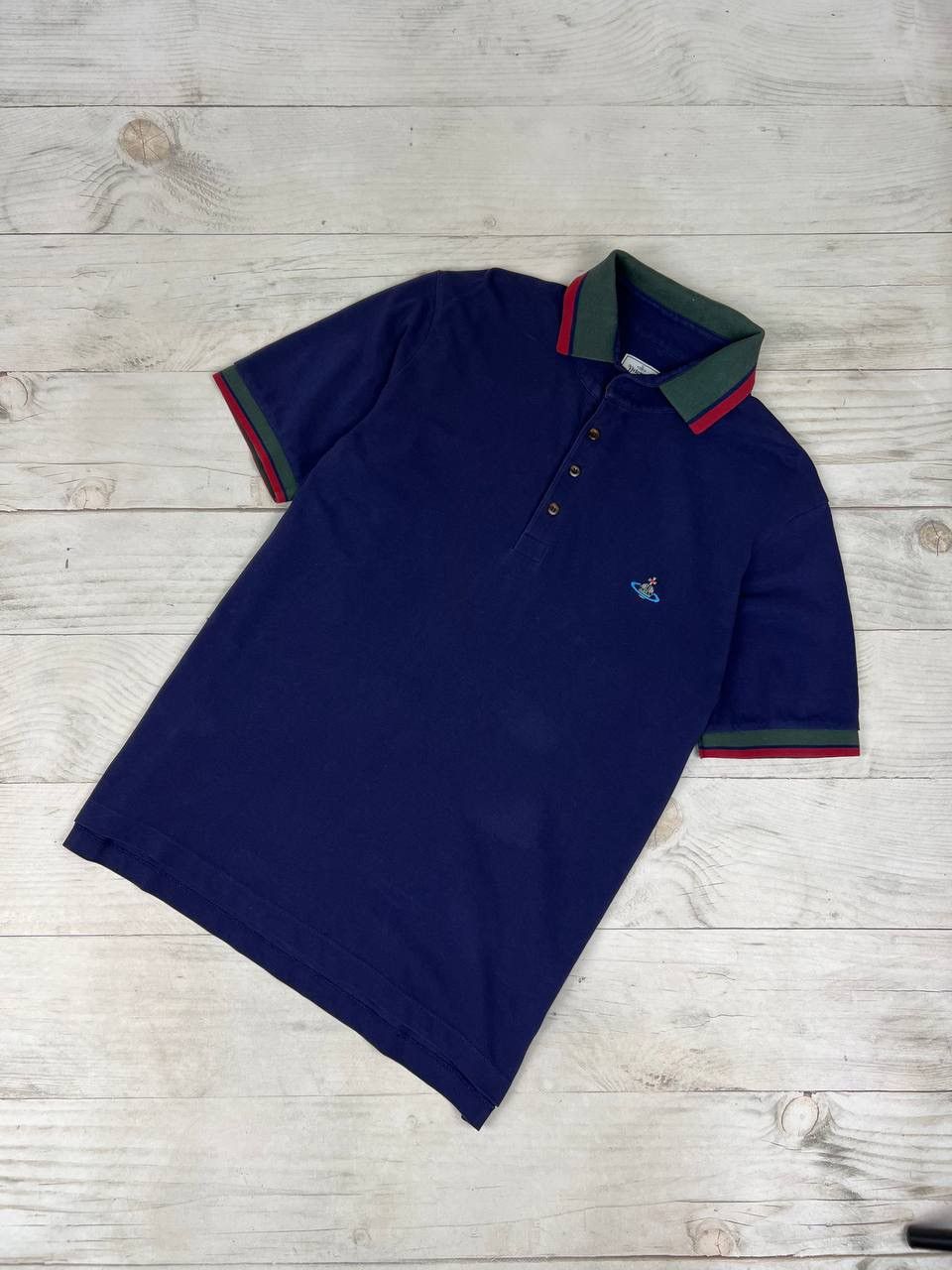 Vivienne Westwood Vivienne Westwood Polo Shirt Logo Orb Basic Size US L / EU 52-54 / 3 - 1 Thumbnail