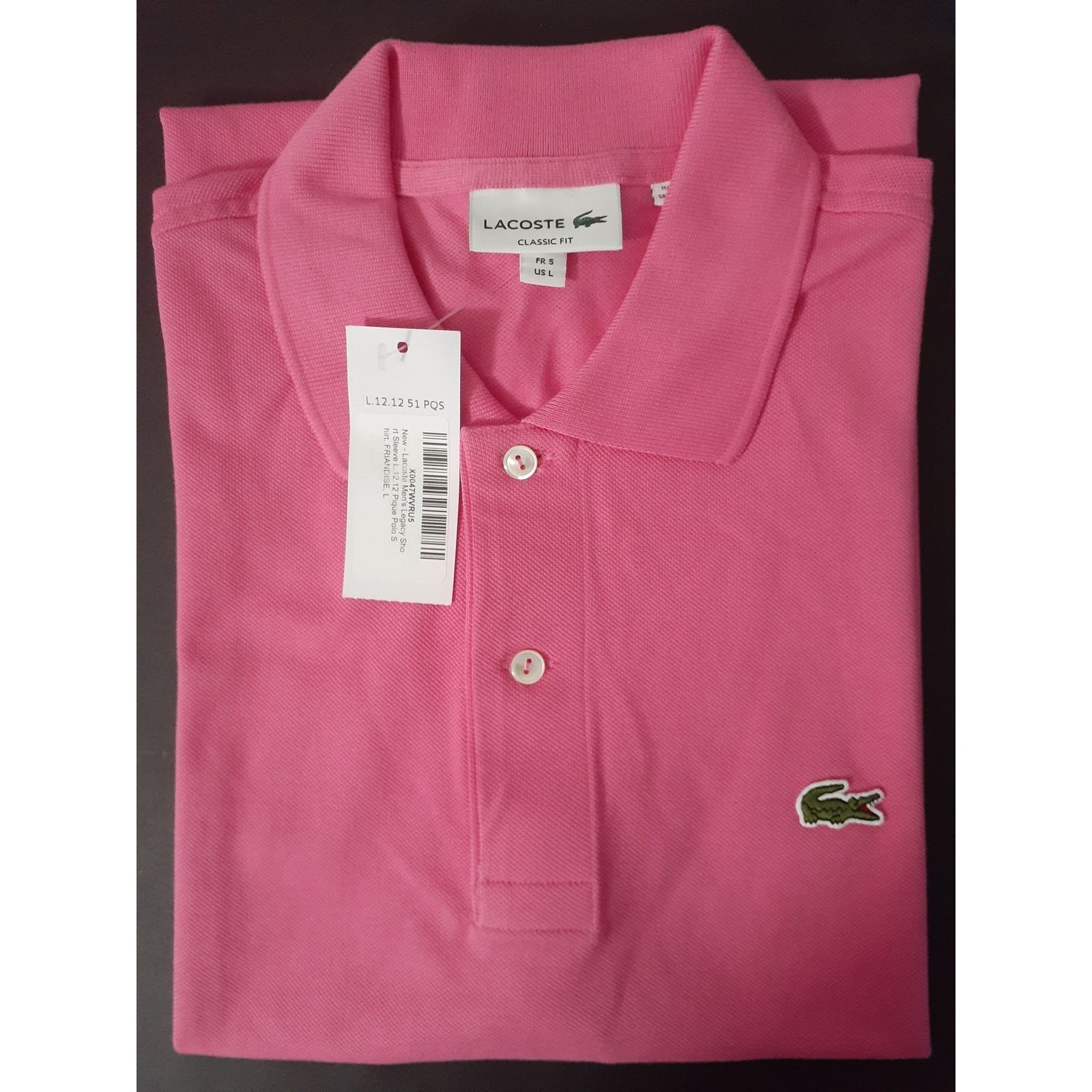 Lacoste Lacoste Mens Short Classic Chine L.1212 Polo Friandise L Size US L / EU 52-54 / 3 - 2 Thumbnail