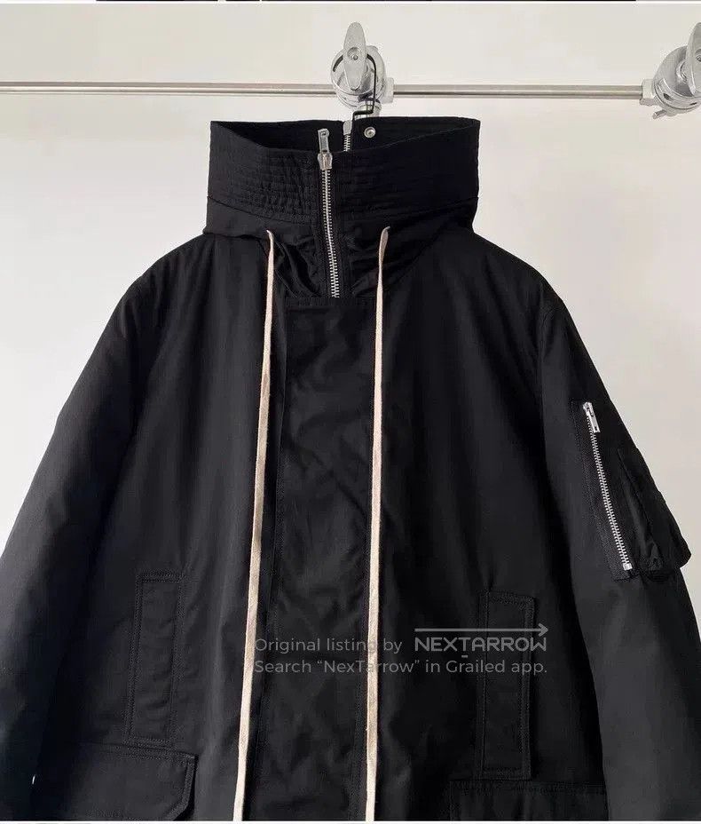 Rick Owens Rick Owens Long Black Parka Coat. Size US S / EU 44-46 / 1 - 5 Thumbnail