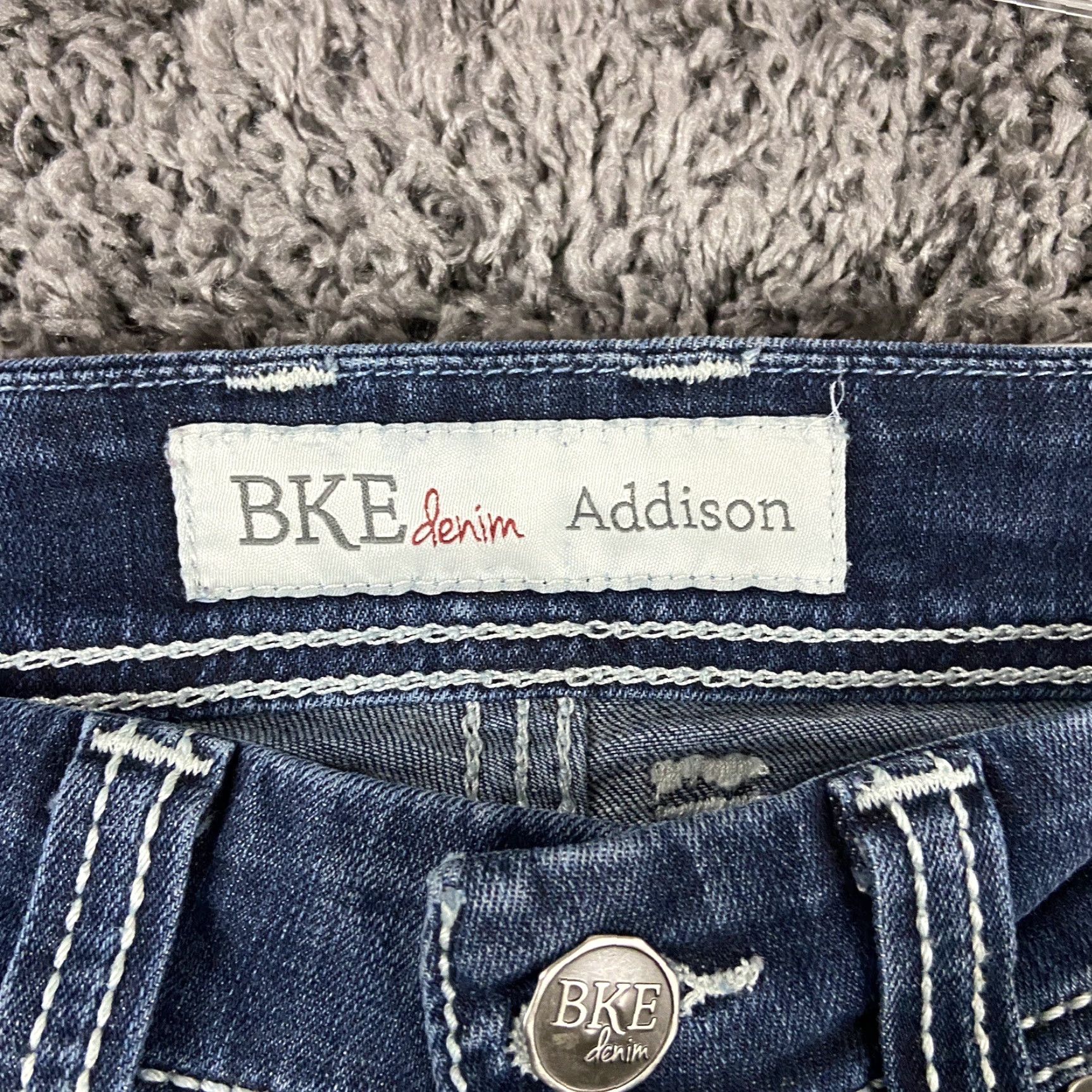Madison VINTAGE Addison Denim Jeans Women Bootcut 25R Blue Heavy Stitch Denim Jeans Womens 25 Regular Blue Jeans Women’s 25R Womens Jeans Size 42" / US 20 - 6 Thumbnail